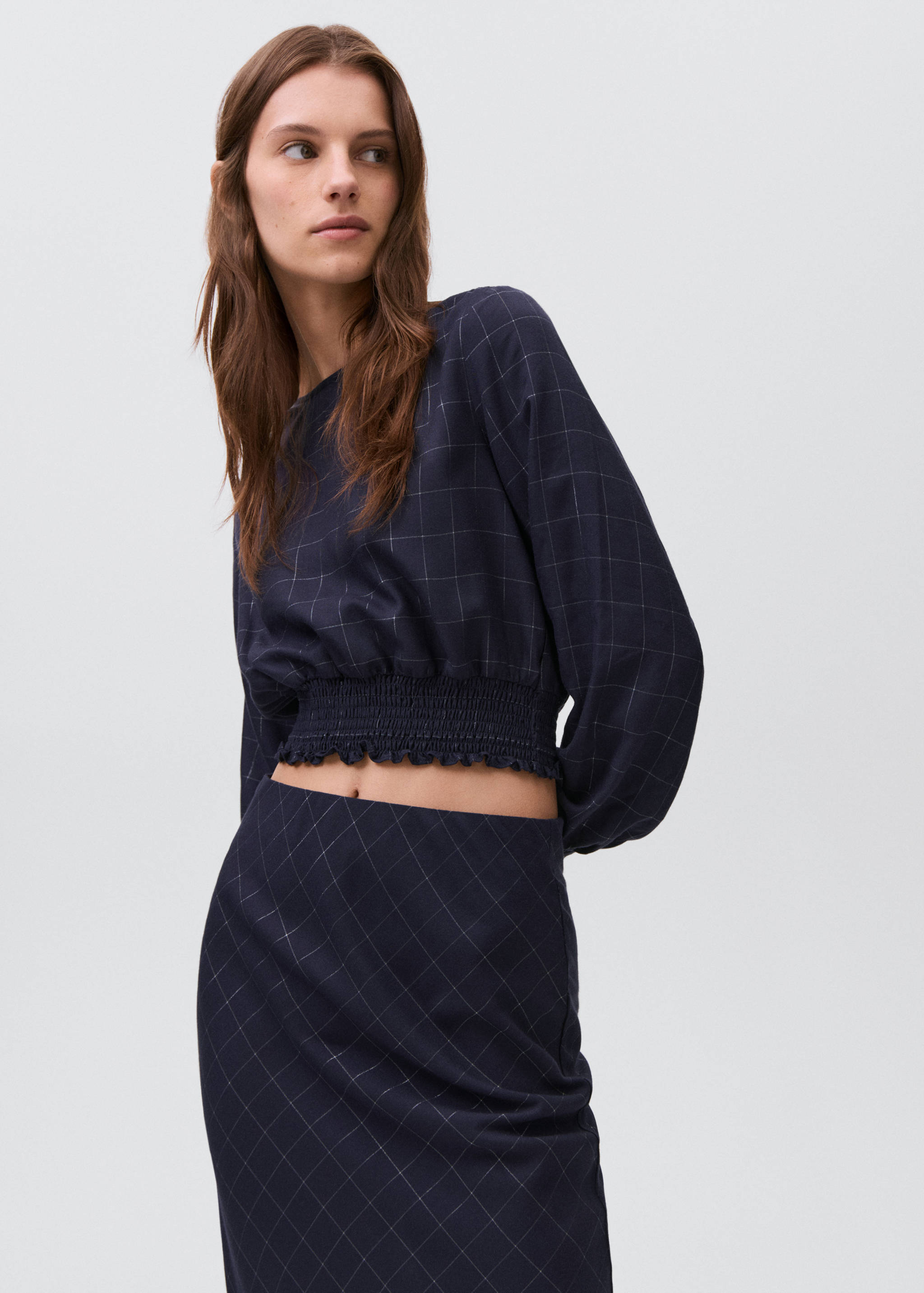 Lurex check skirt - Details of the article 1