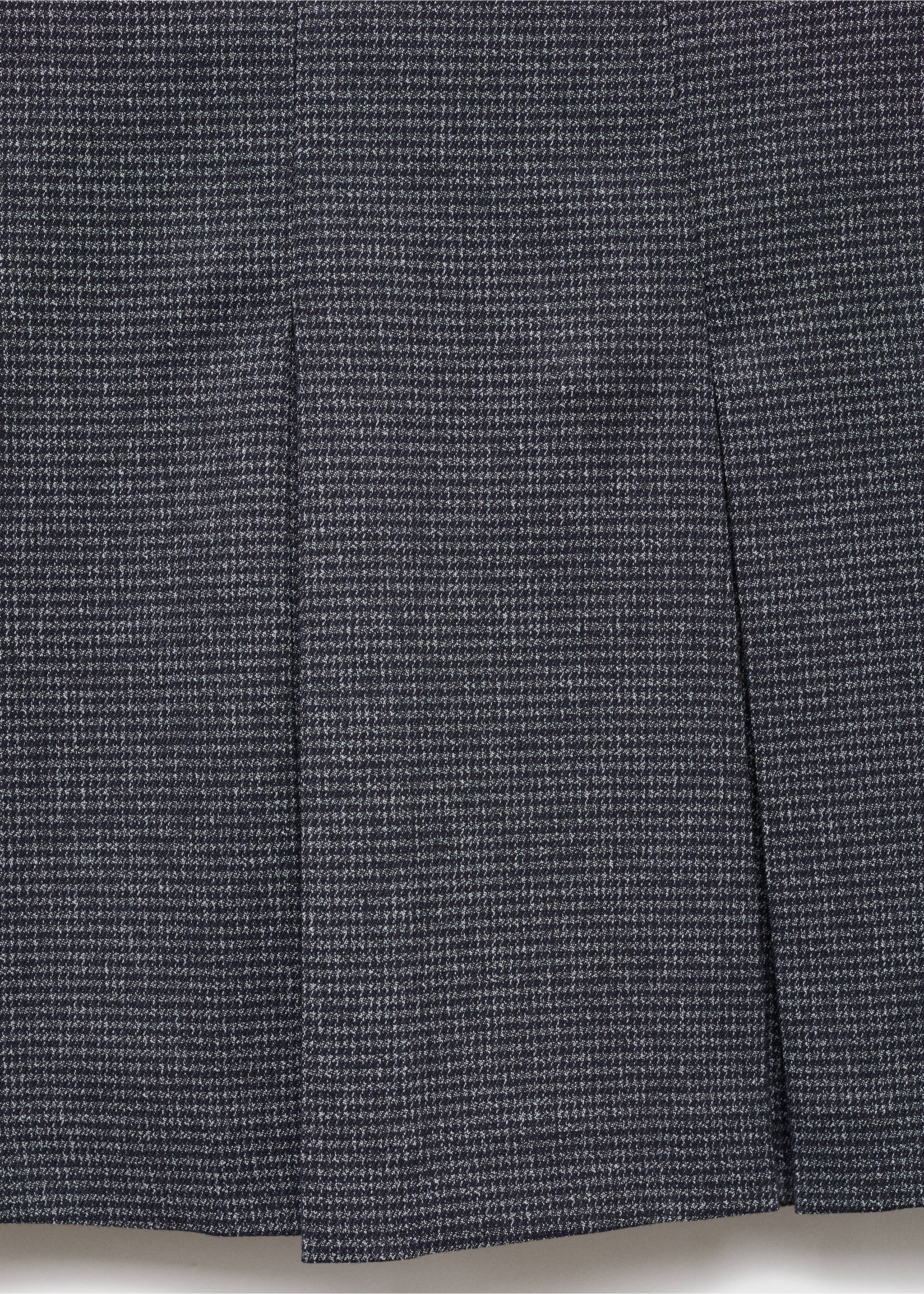 Pleated skirt trousers - Details of the article 8, Grey. Ref: 17084778-00.
