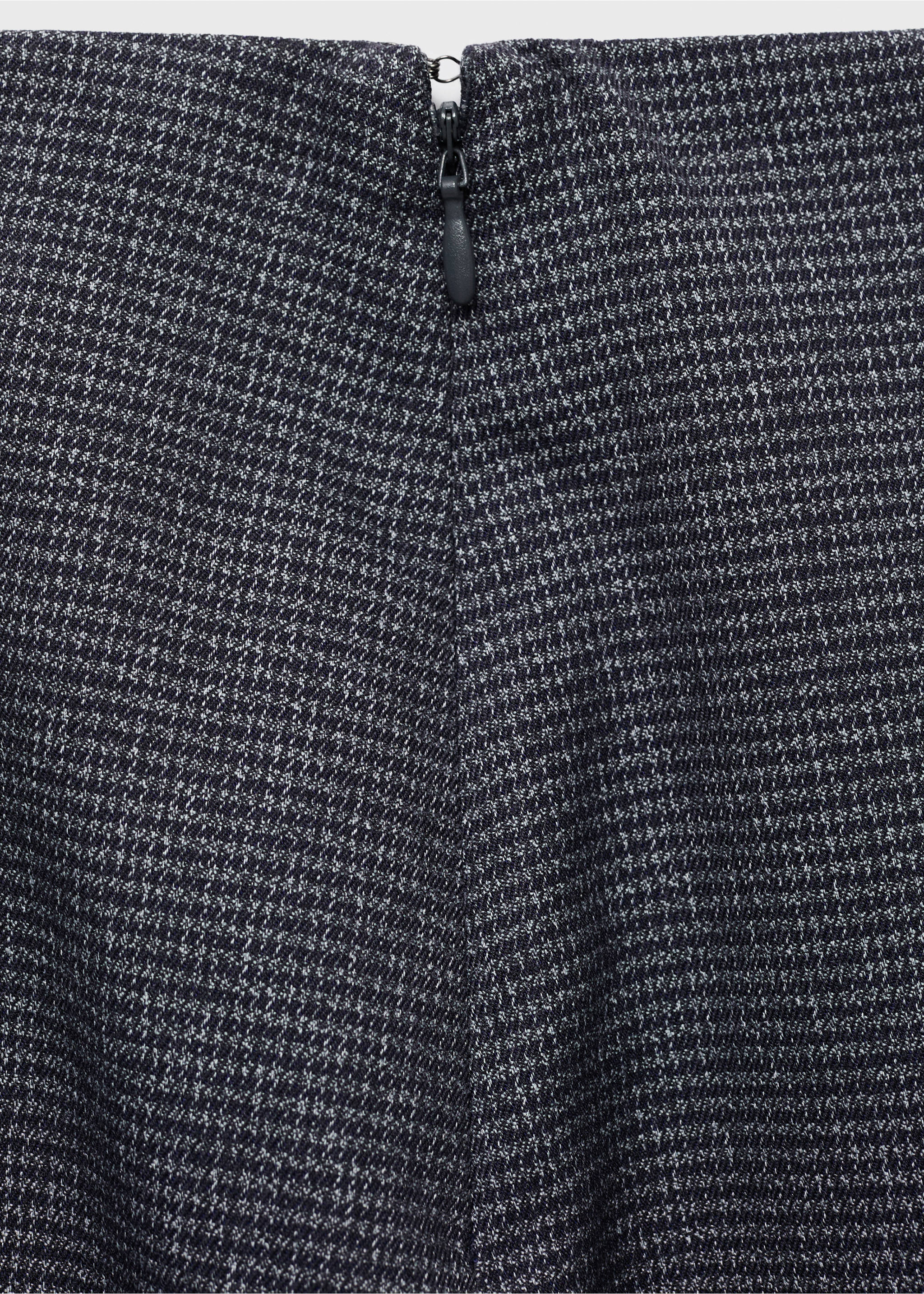 Pleated skirt trousers - Details of the article 0, Grey. Ref: 17084778-00.