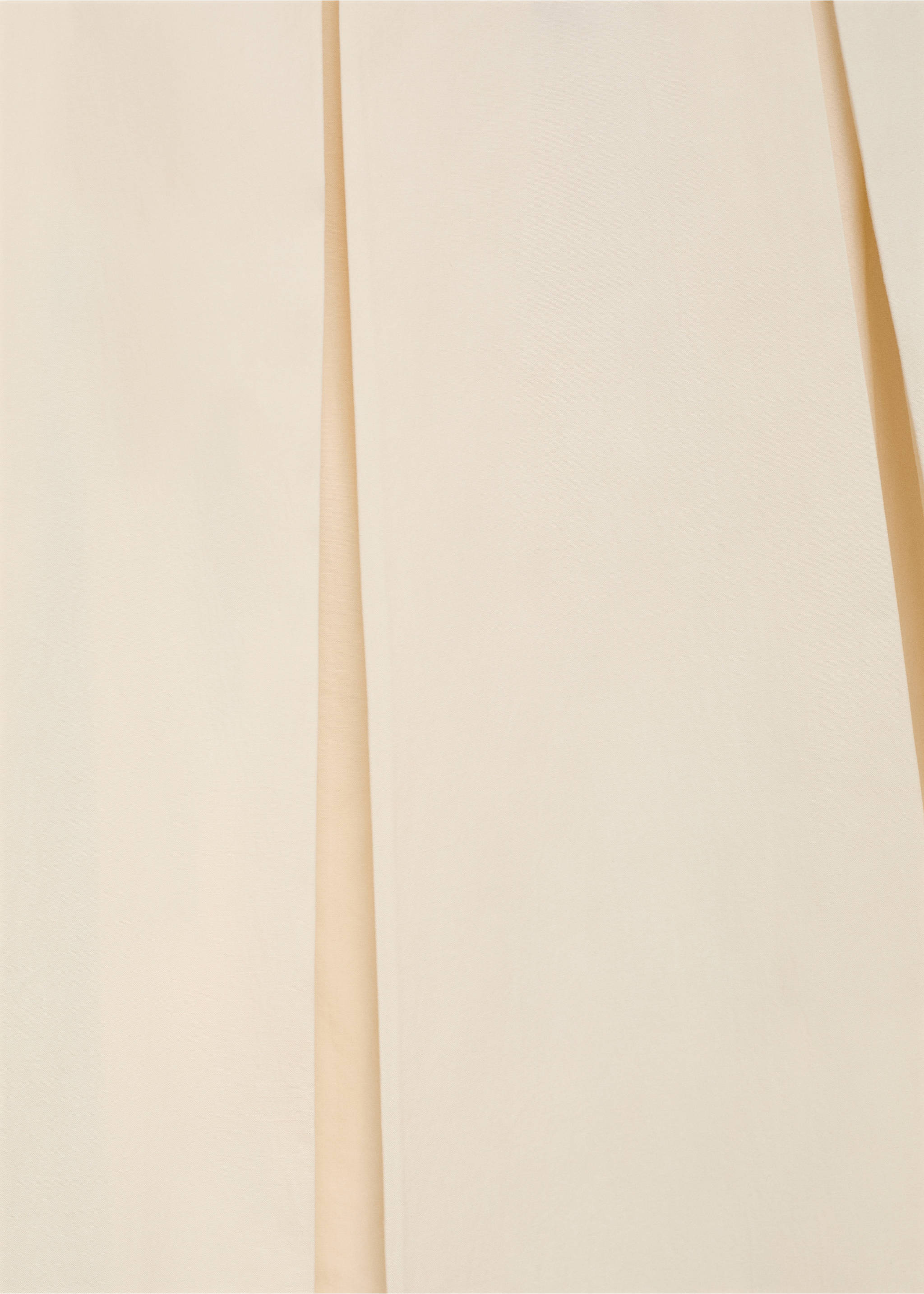 Pleated midi-skirt - Details of the article 8, Ivory White. Ref: 17084780-00.