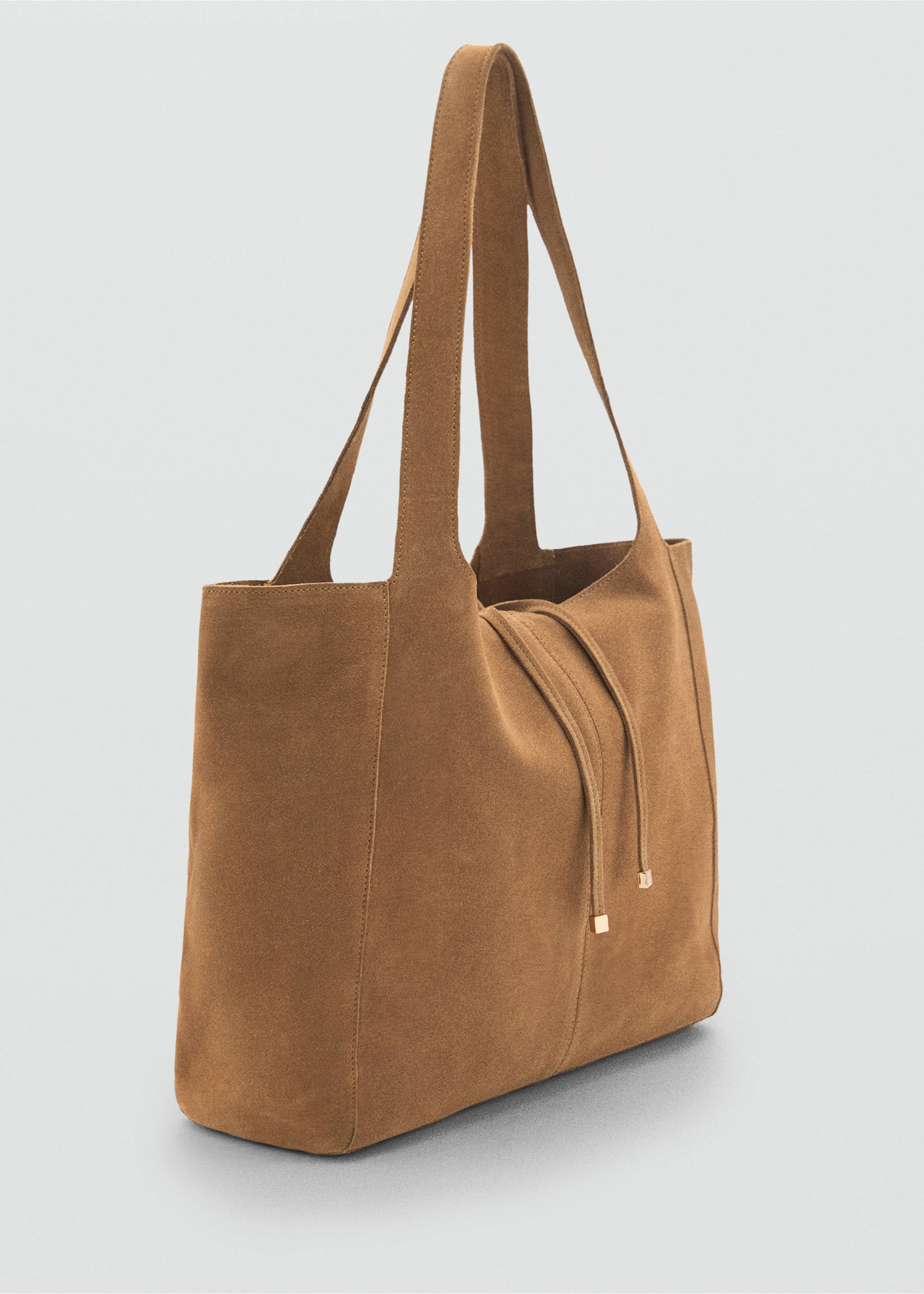 Suede shopper bag - Medium plane, Leather. Ref: 17084783-00.