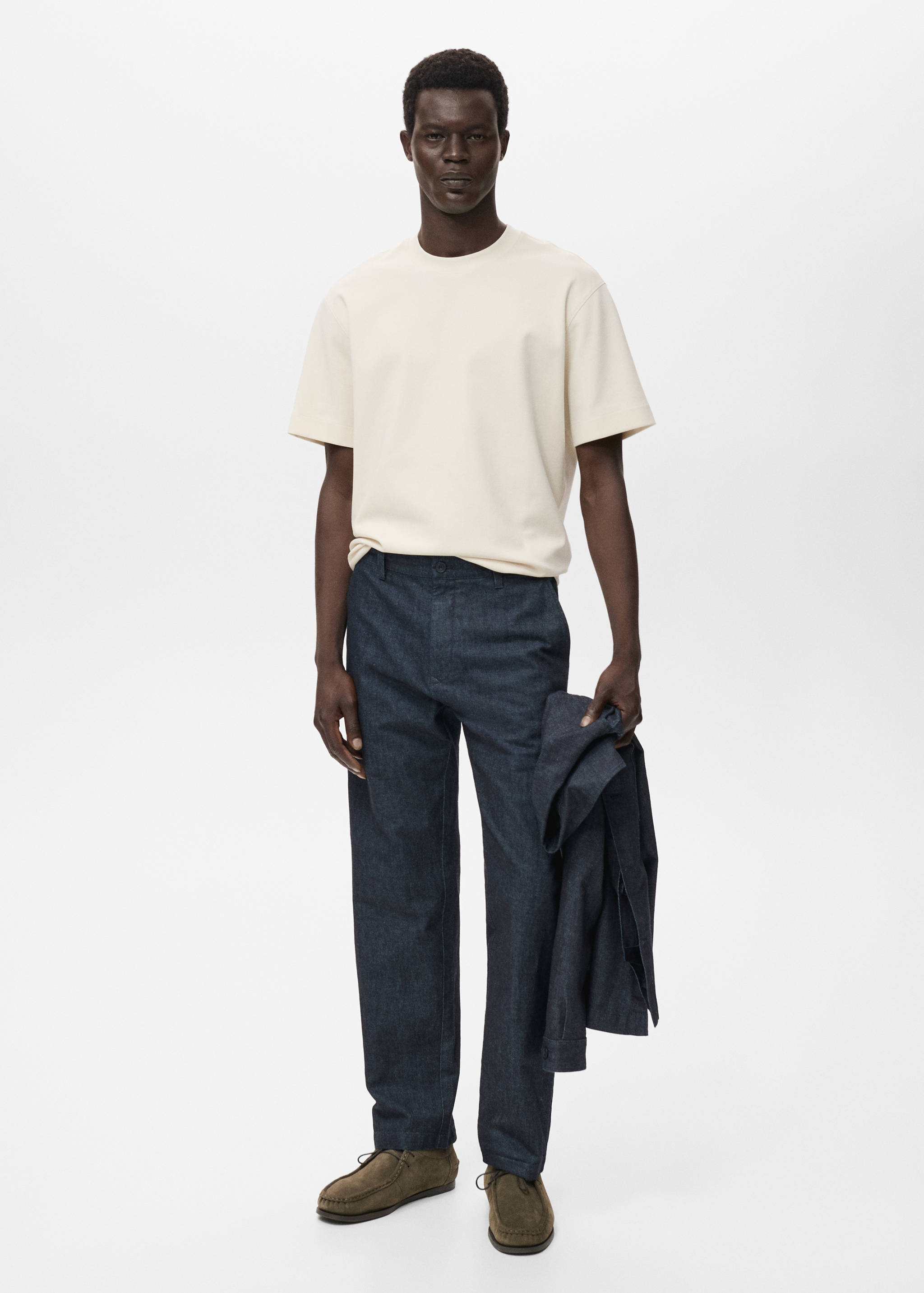 Jeans straight fit mörk tvätt - Detaljer om artikeln 2