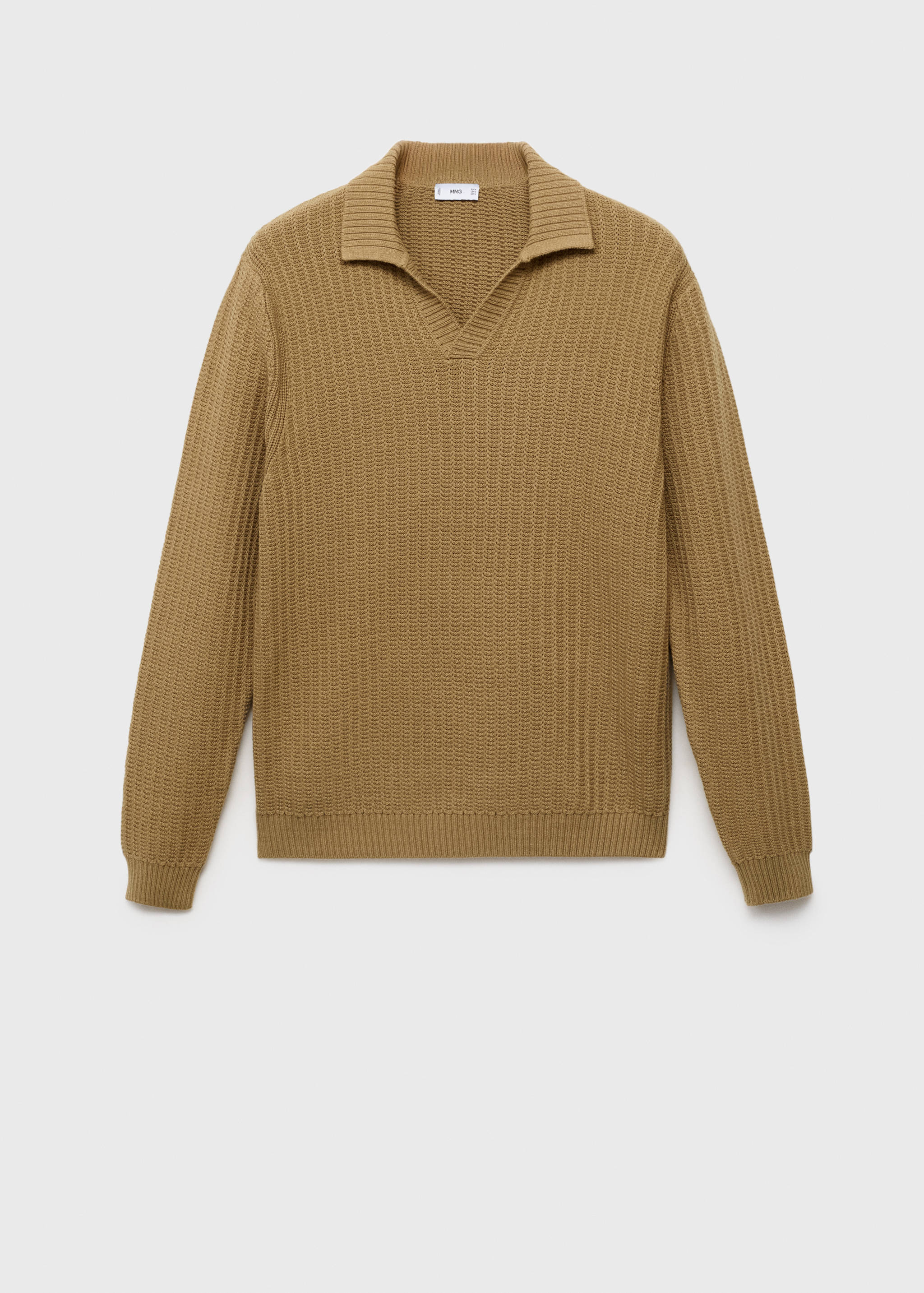 Pull-over polo maille structure - Article sans modèle