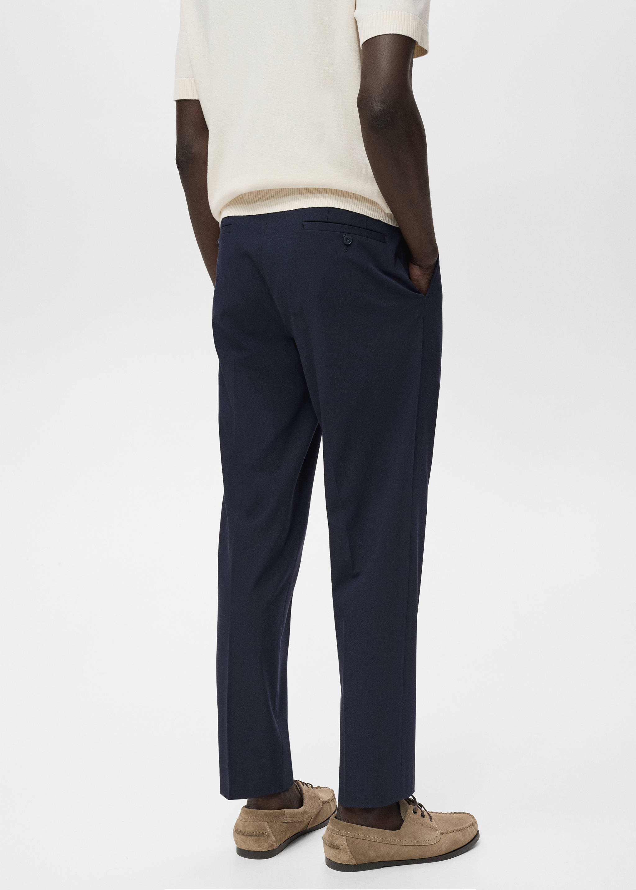 Slim-fit suit trousers - Reverse of the article