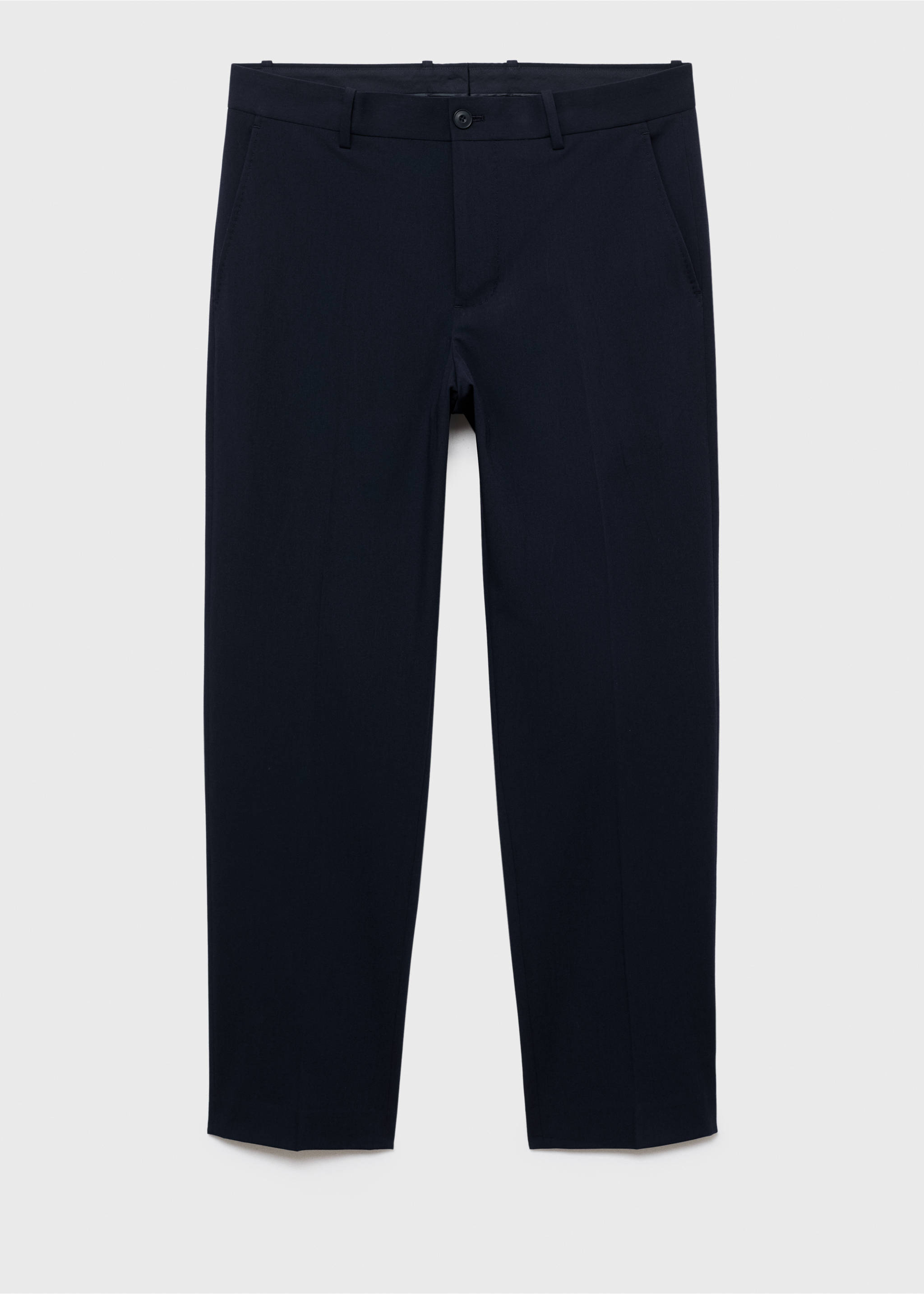 Slim-fit suit trousers - Article without model, Navy. Ref: 17085150-00.