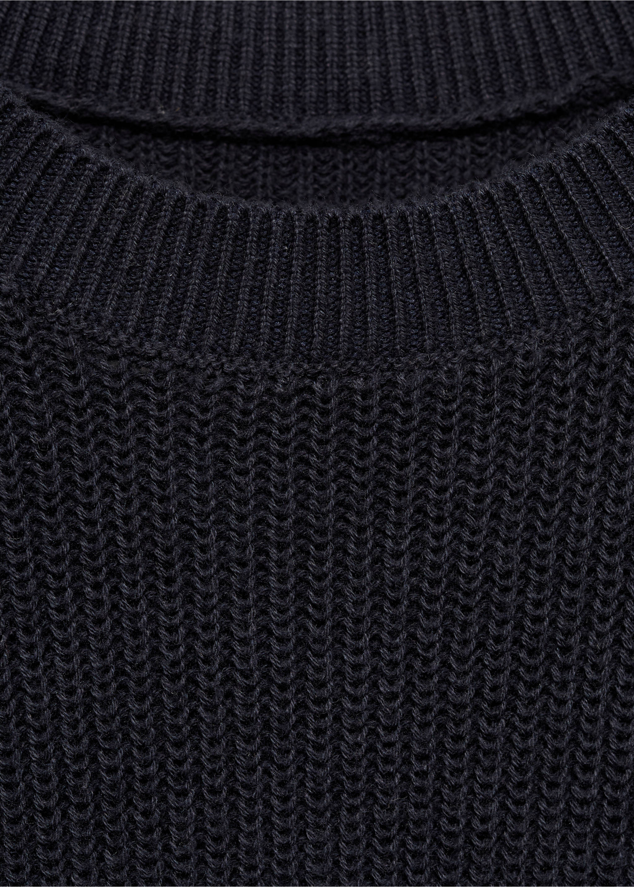 Midi-Strickkleid - Detail des Artikels 8, Marineblau. Ref: 17085153-00.
