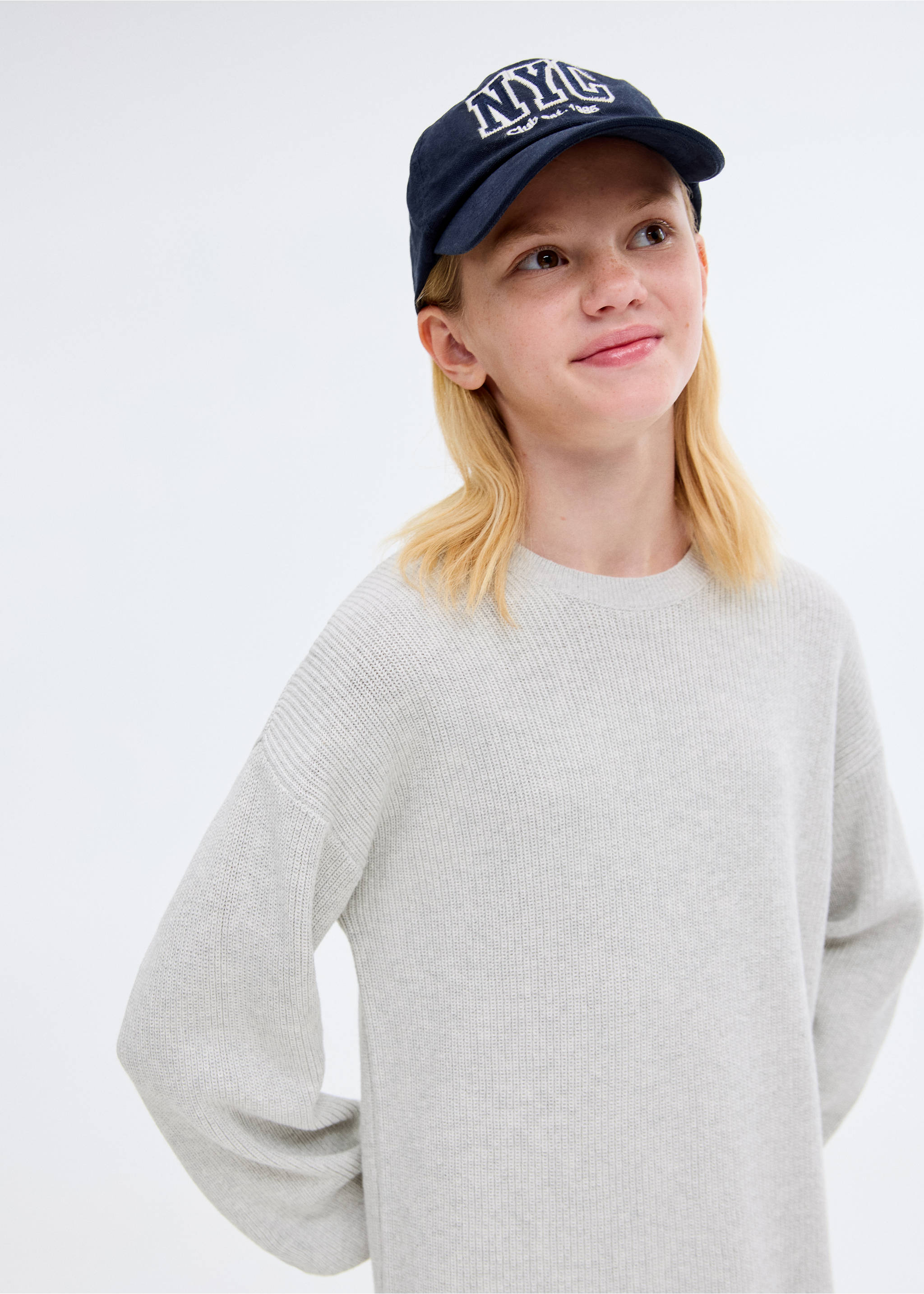 Vestit midi punt - Detall de l'article 1, Gris clar vigoré. Ref: 17085153-00.