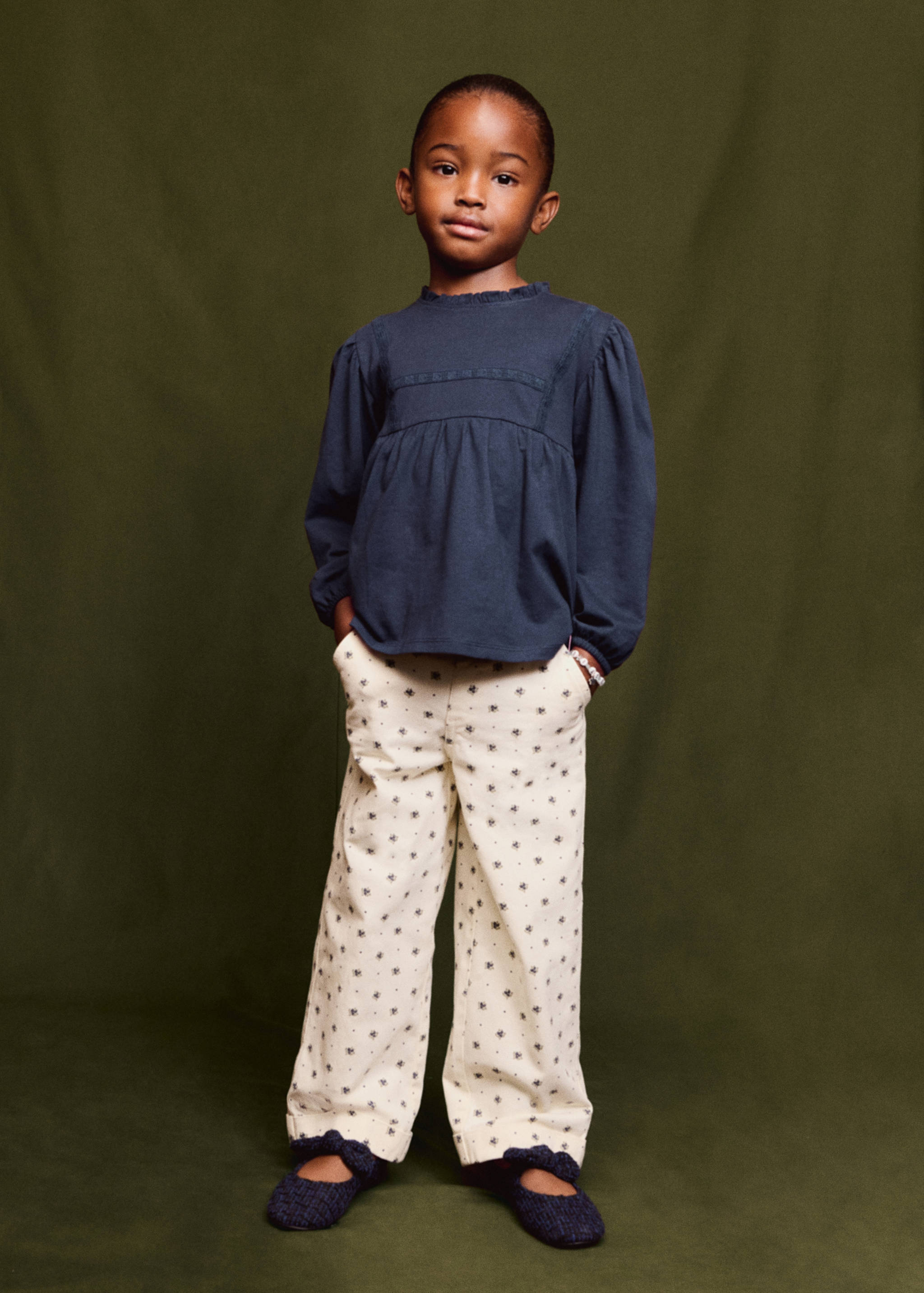 Flowers cotton trousers - Details of the article 6