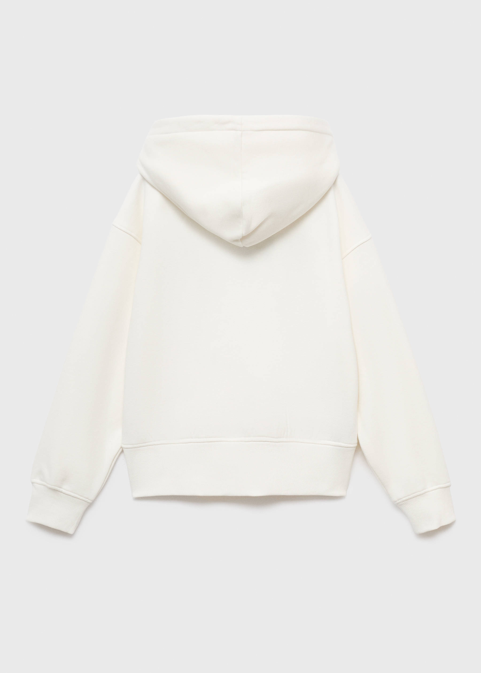 Sudadera bordada estampado floral - Reverso del artículo