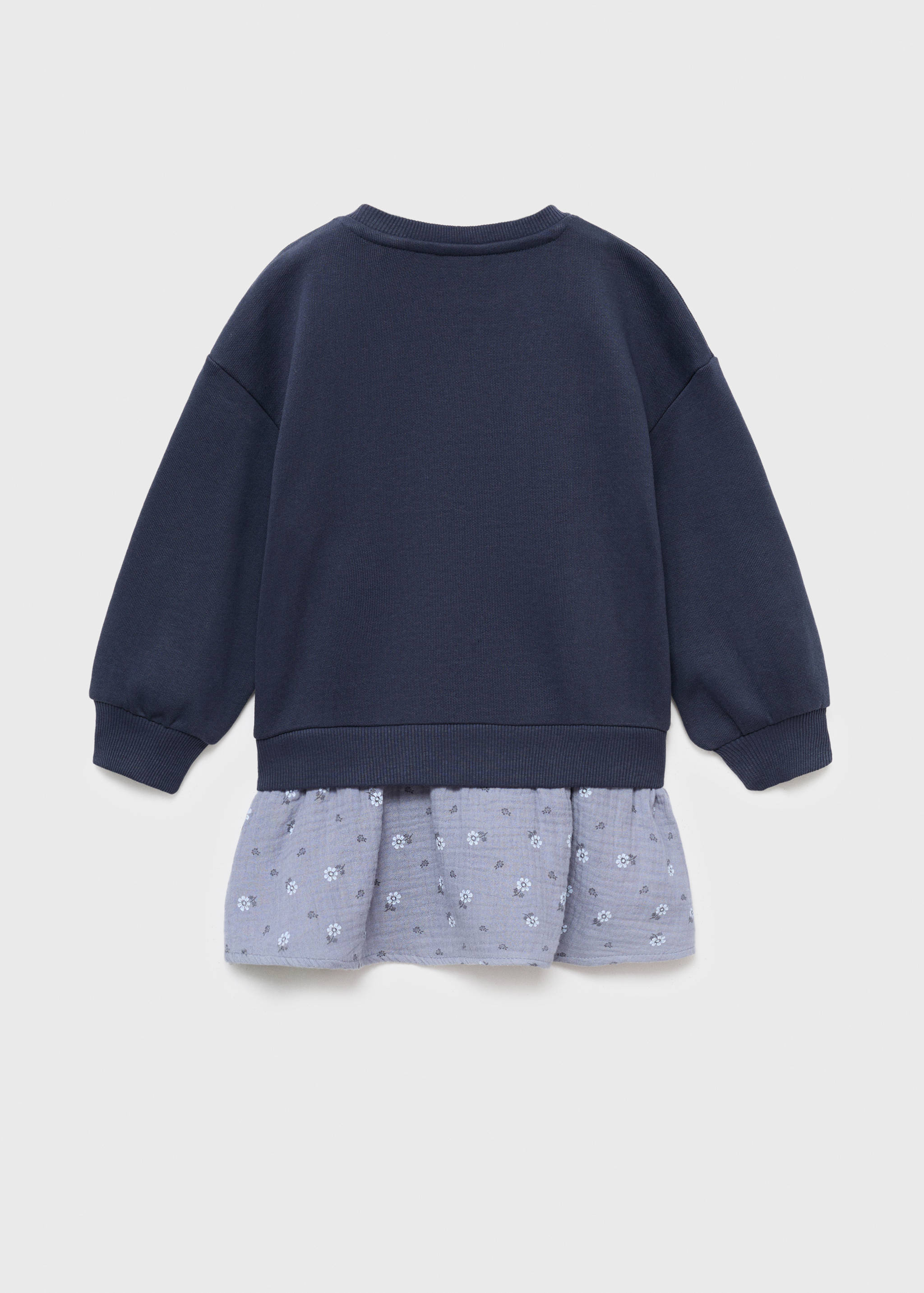 Robe effet sweat à fleurs - Verso de l’article