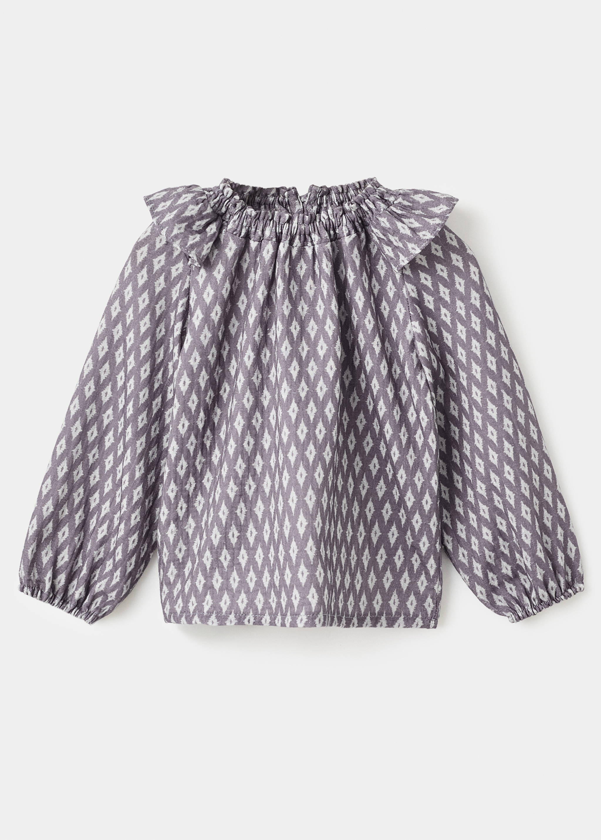 Blusa de algodão com estampado étnico - Artigo sem modelo