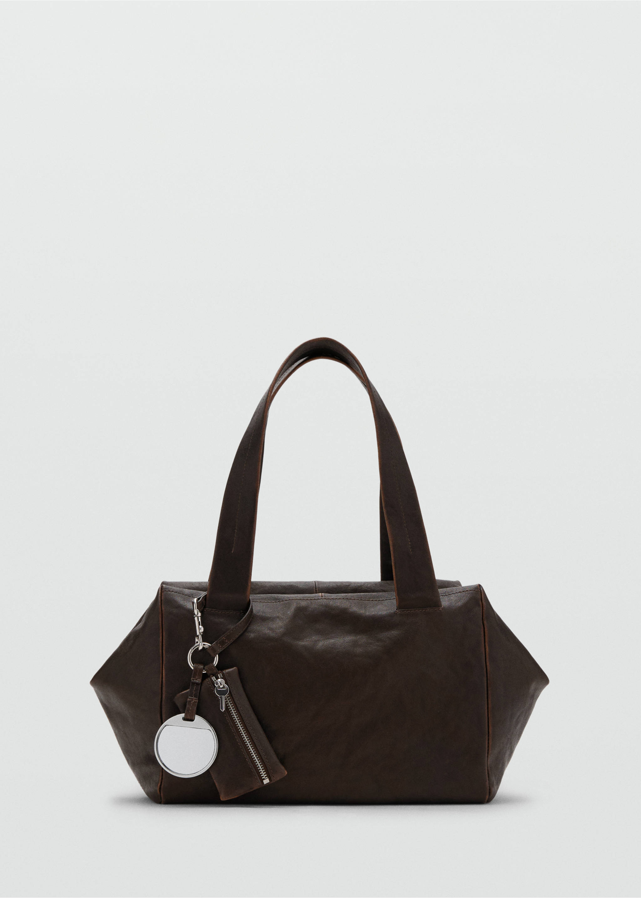 Bolso medio piel hombro charms - Artículo sin modelo, Chocolate. Ref: 17085169-00.