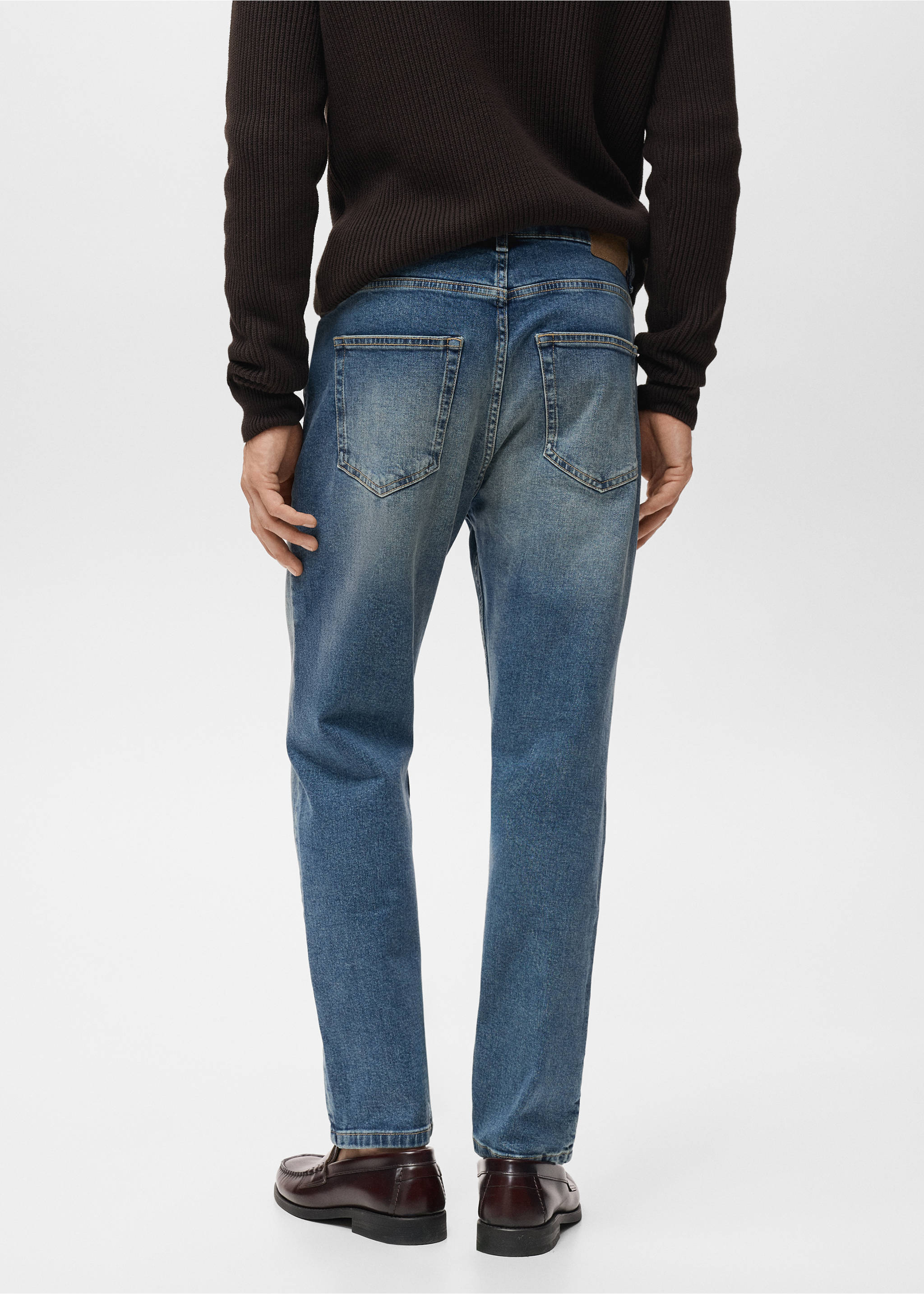 Benin tapered-fit jeans - Reverse of the article, Medium Vintage Blue. Ref: 17085171-00.