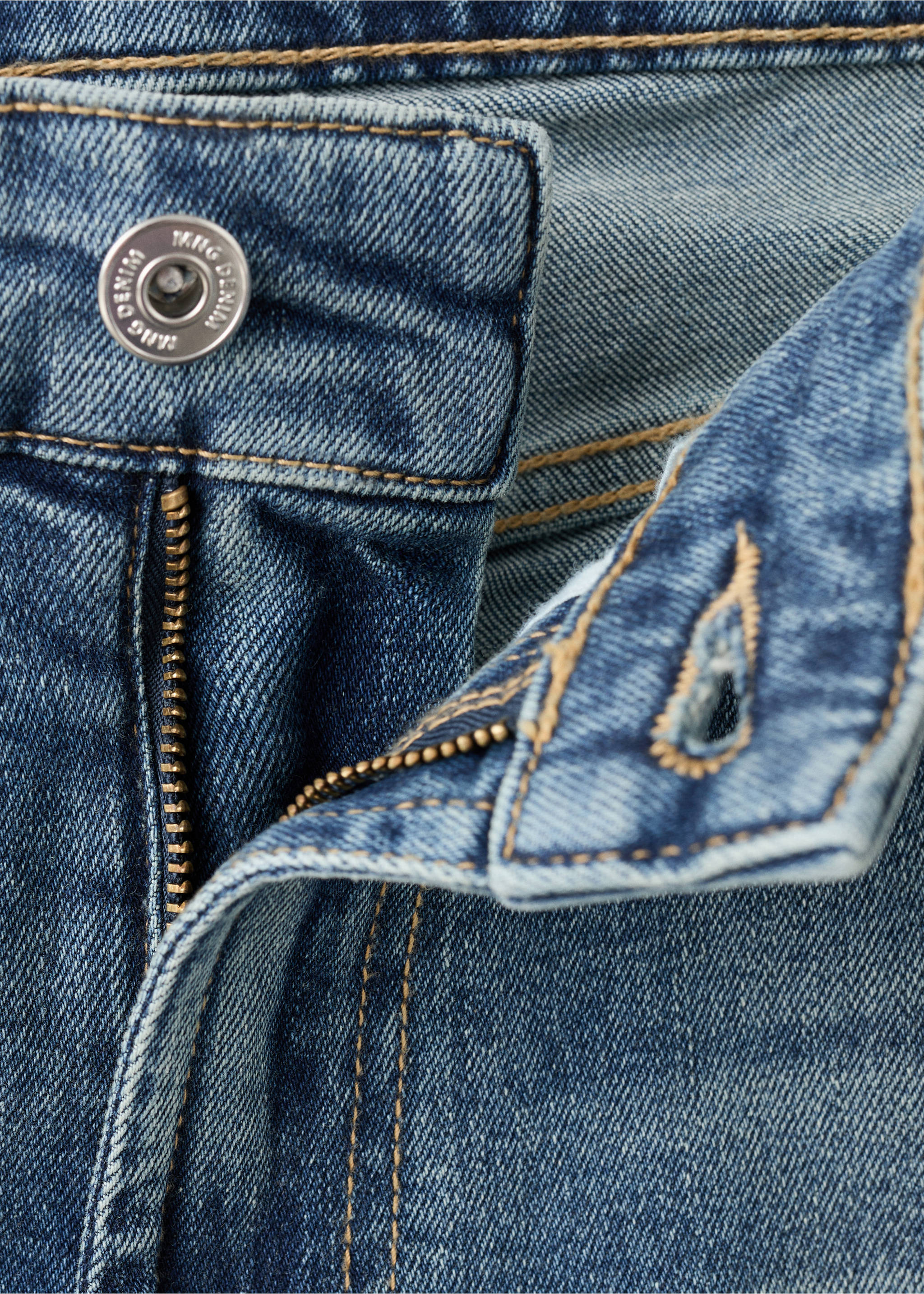 Benin tapered-fit jeans - Details of the article 8, Medium Vintage Blue. Ref: 17085171-00.