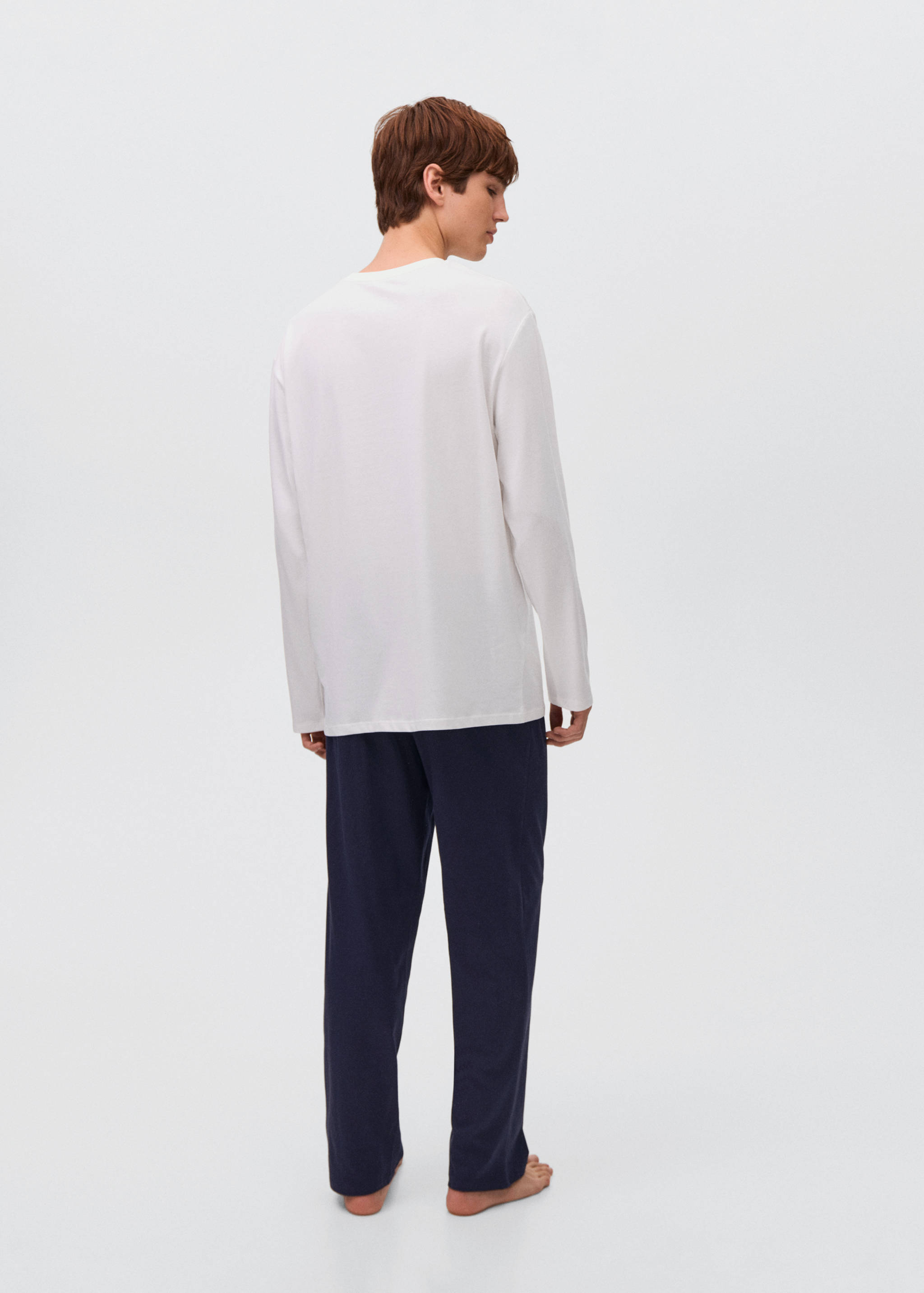 Cotton long pyjamas - Reverse of the article