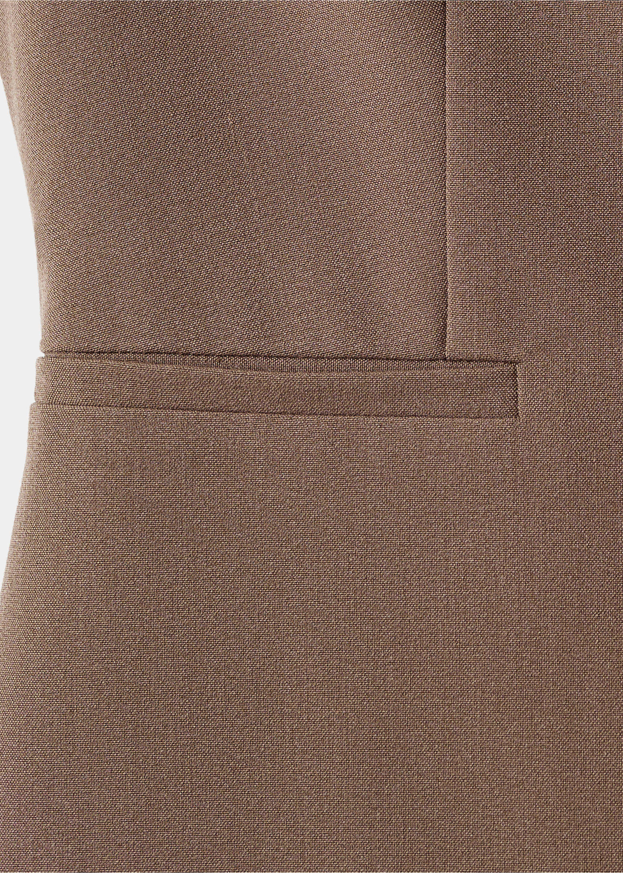 Long suit-style jumpsuit - Details of the article 0, Brown. Ref: 17085788-00.
