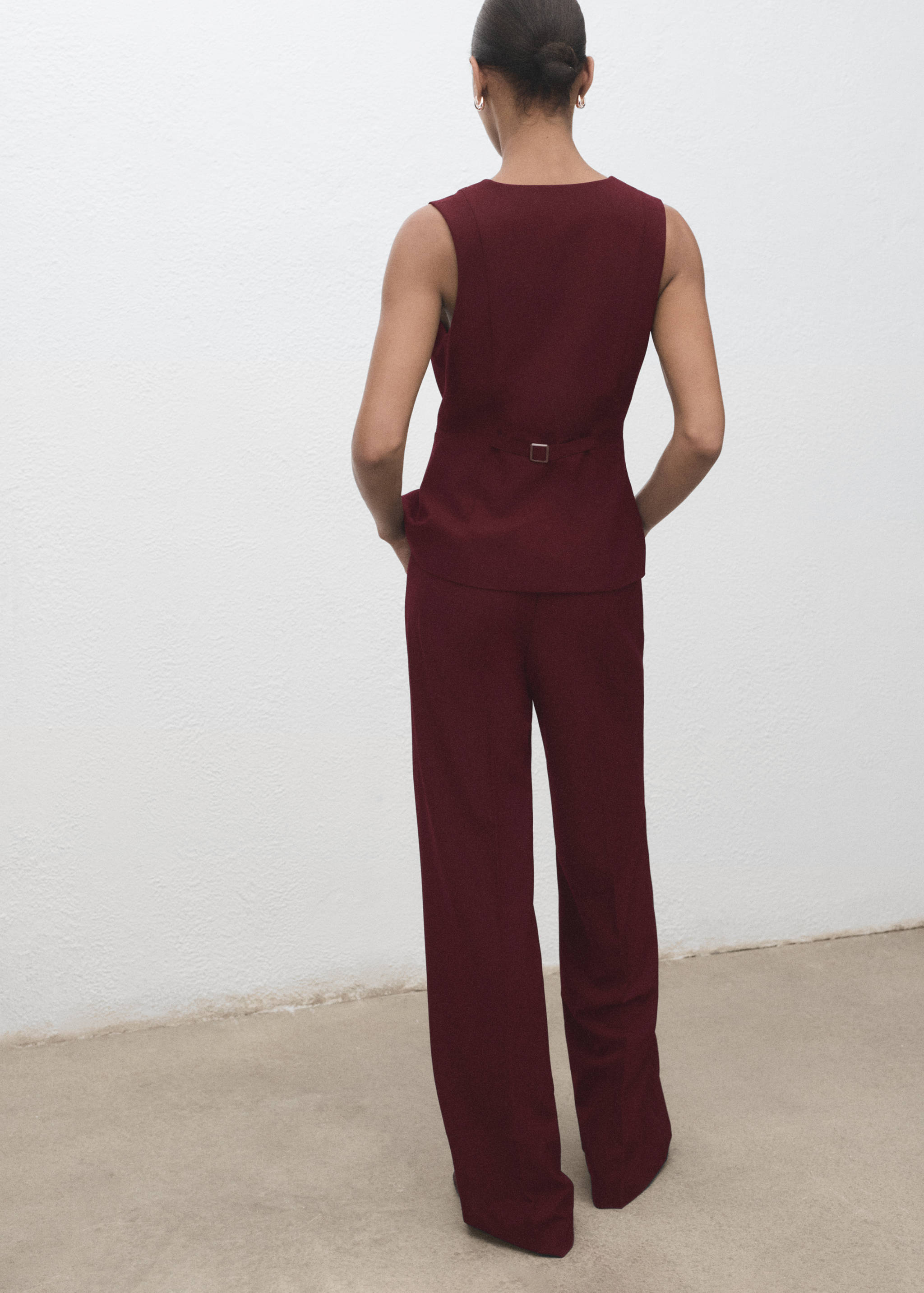 Long suit-style jumpsuit - Reverse of the article