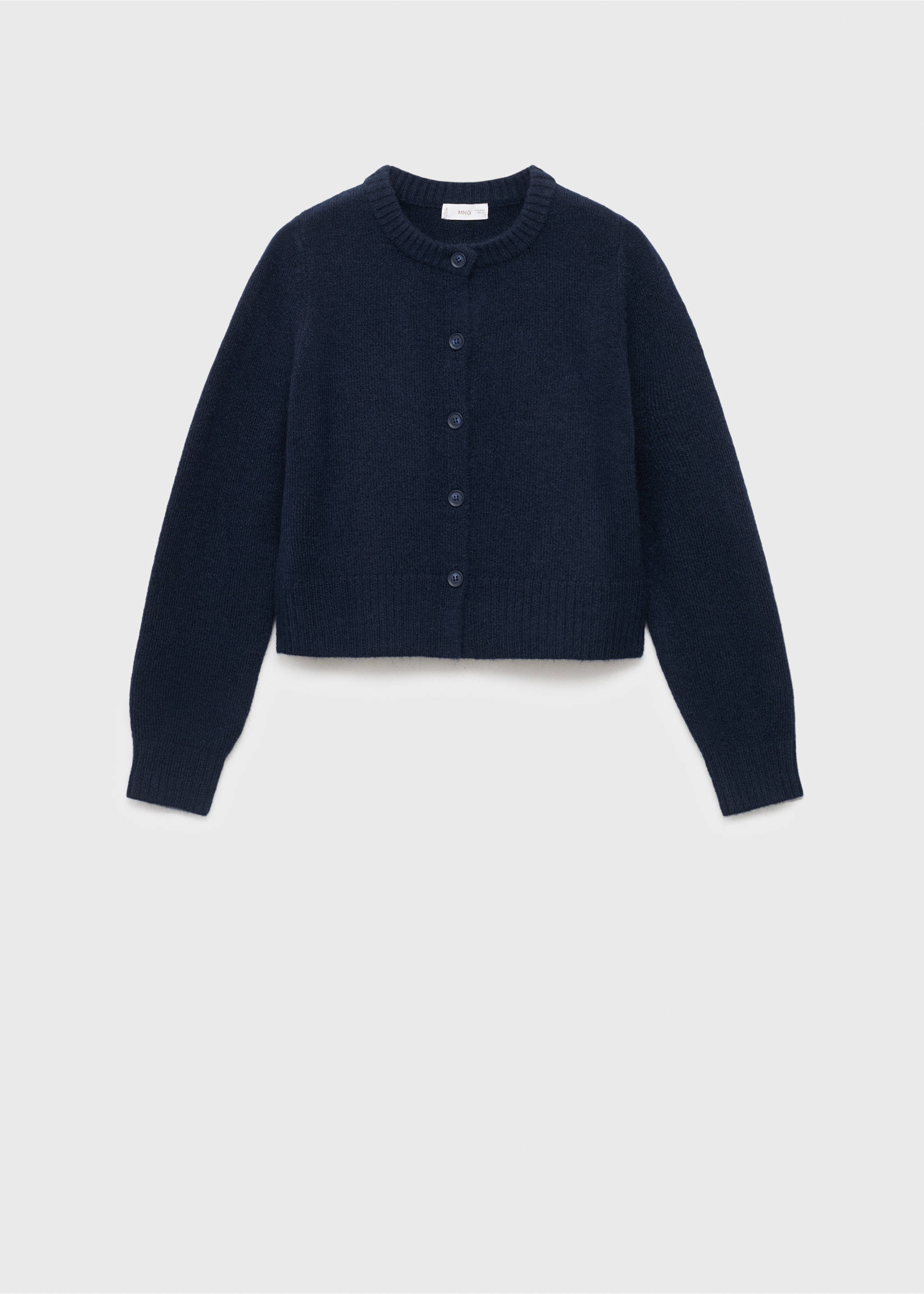 Knitted button cardigan - Article without model, Navy. Ref: 17085789-00.