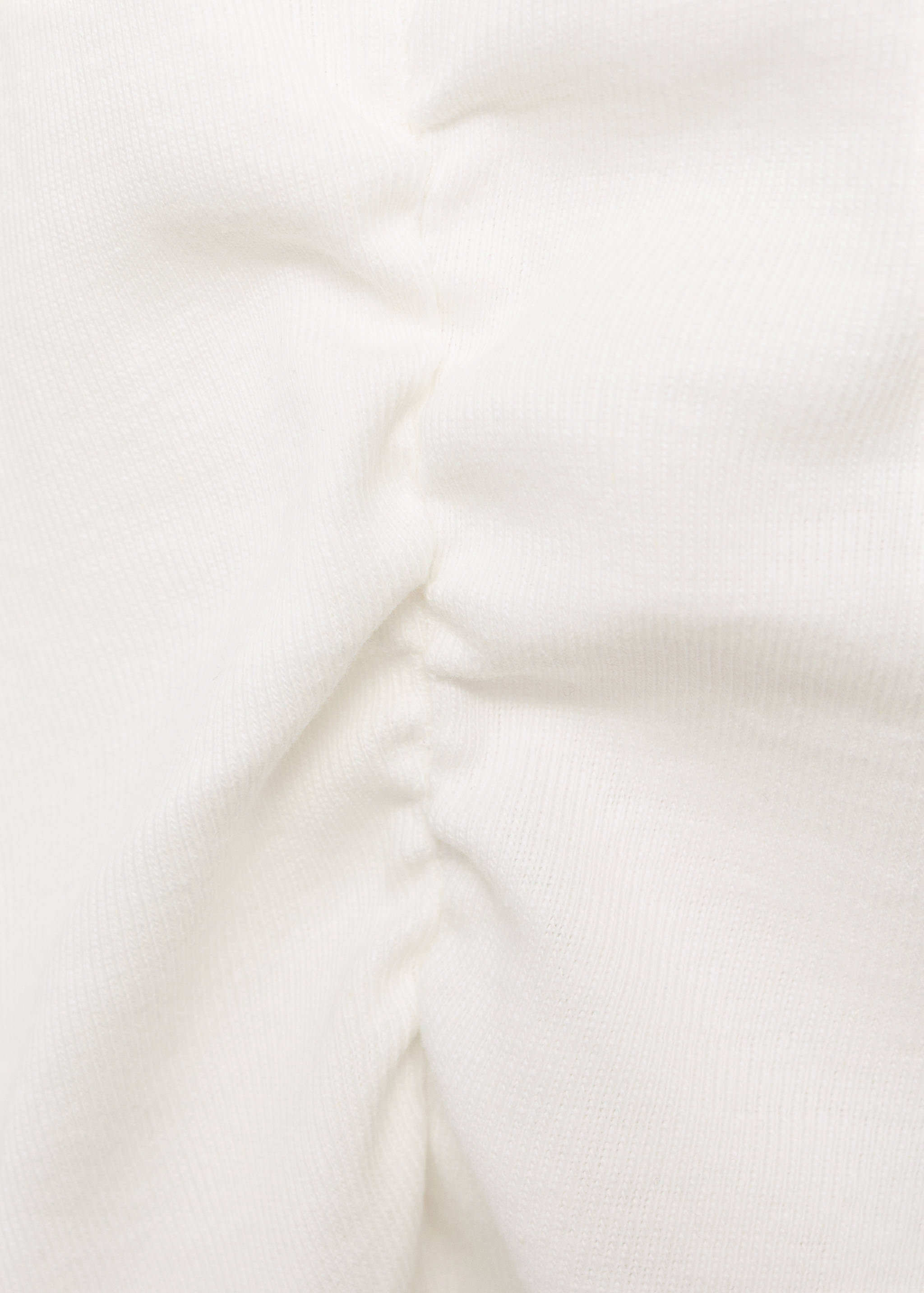 Gathered cotton t-shirt - Details of the article 0