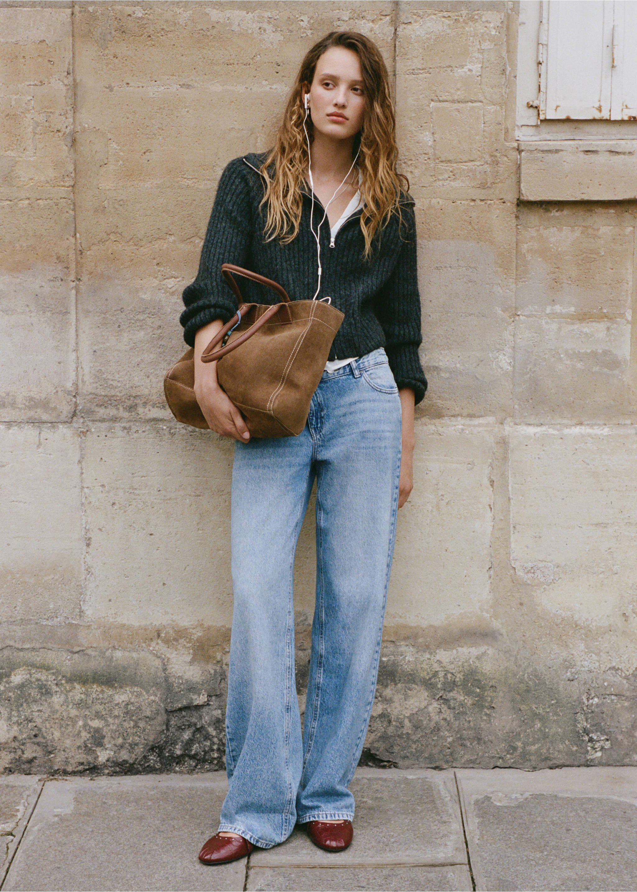 Cross-waist jeans - Details of the article 5, Light Blue. Ref: 17085795-00.