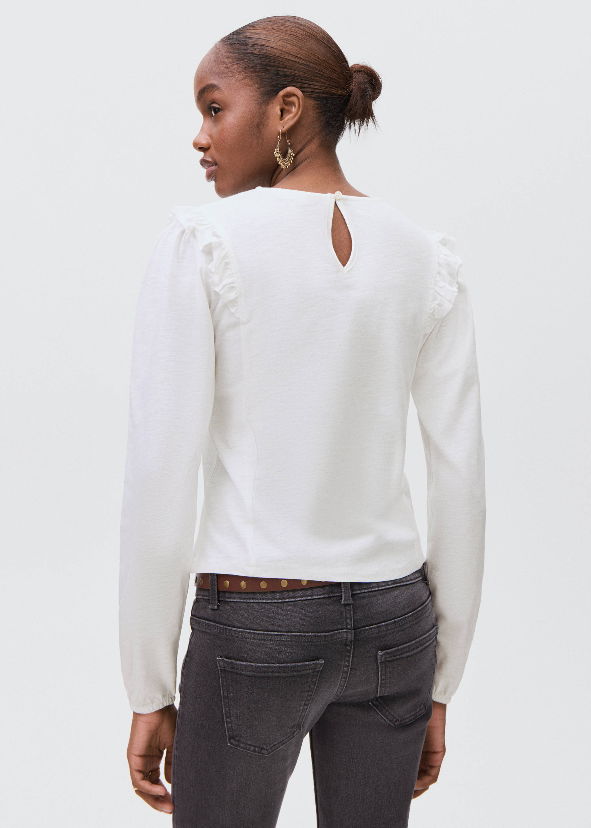 Ruffles ruched T-shirt - Reverse of the article