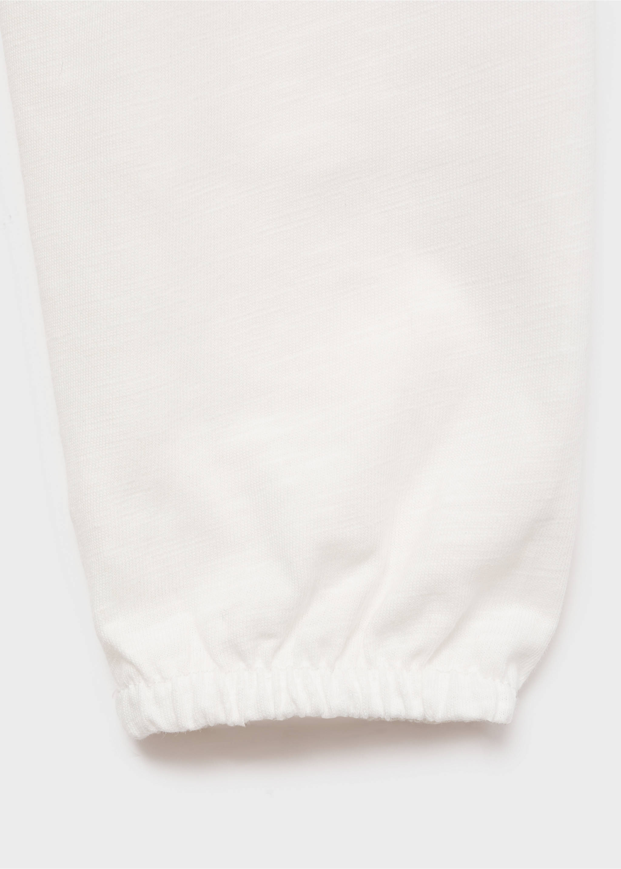 Ruffles ruched T-shirt - Details of the article 0, Off White. Ref: 17085796-00.