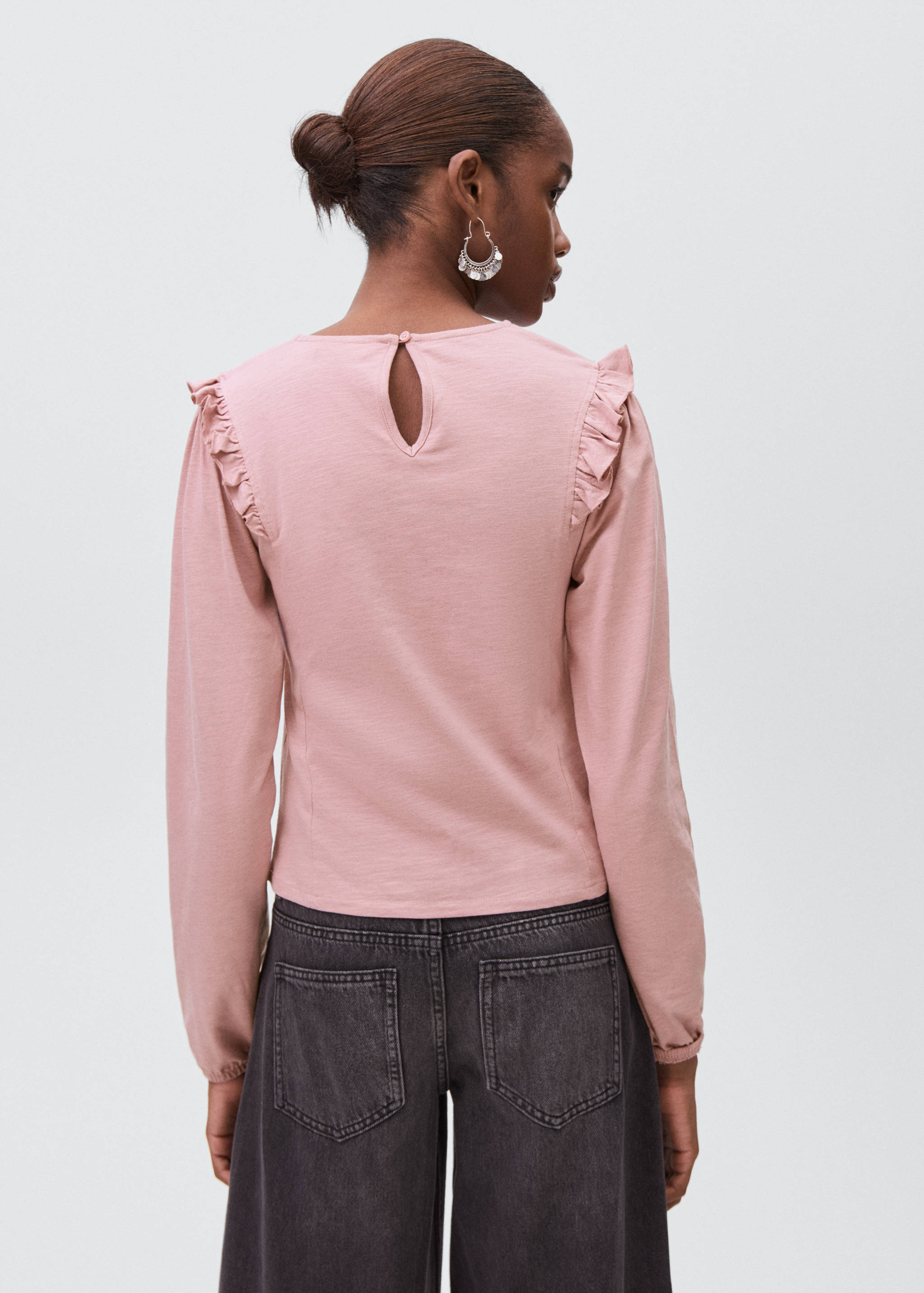 Ruffles ruched T-shirt - Reverse of the article