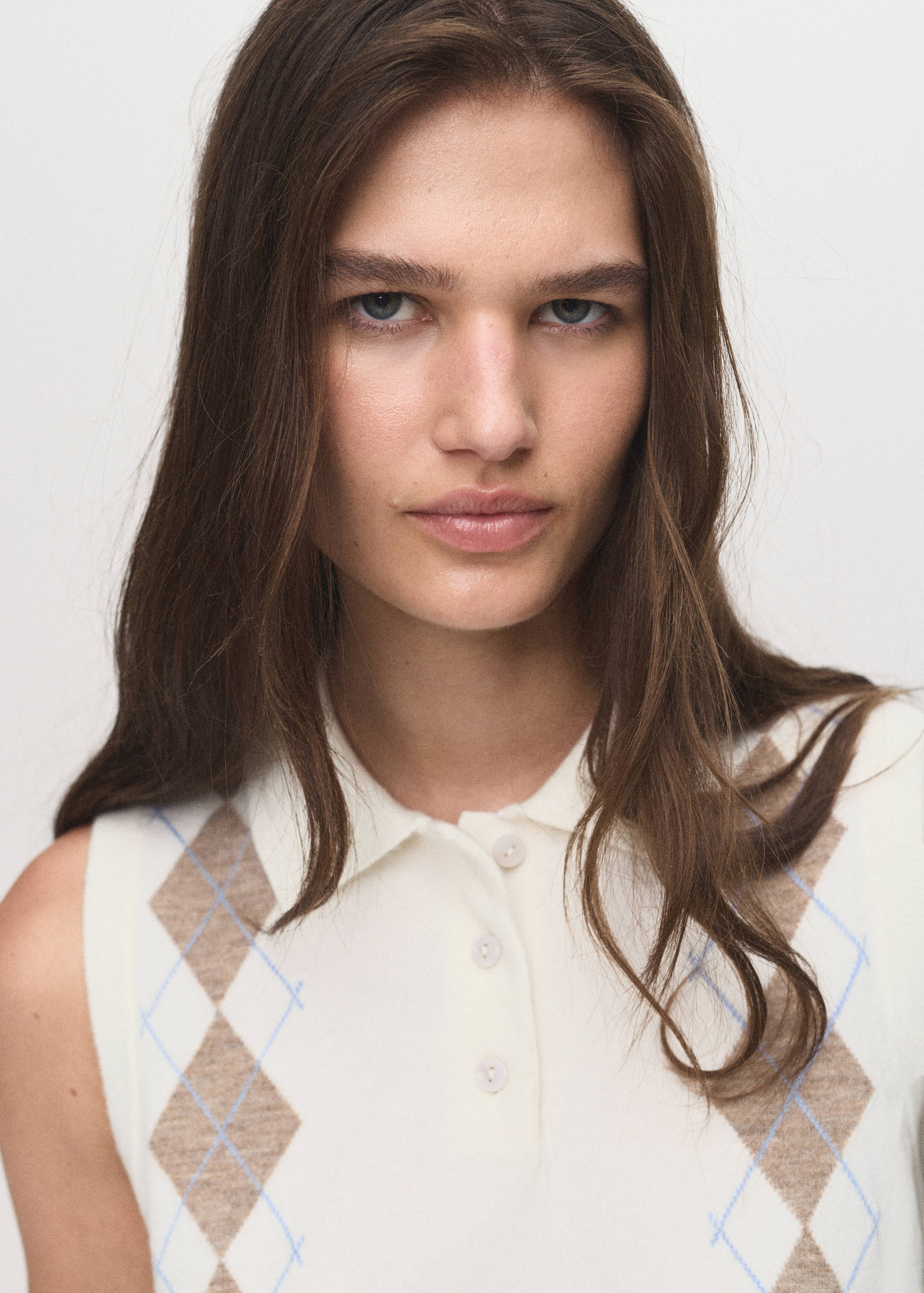 Gilet losanges col polo - Détail de l'article 1