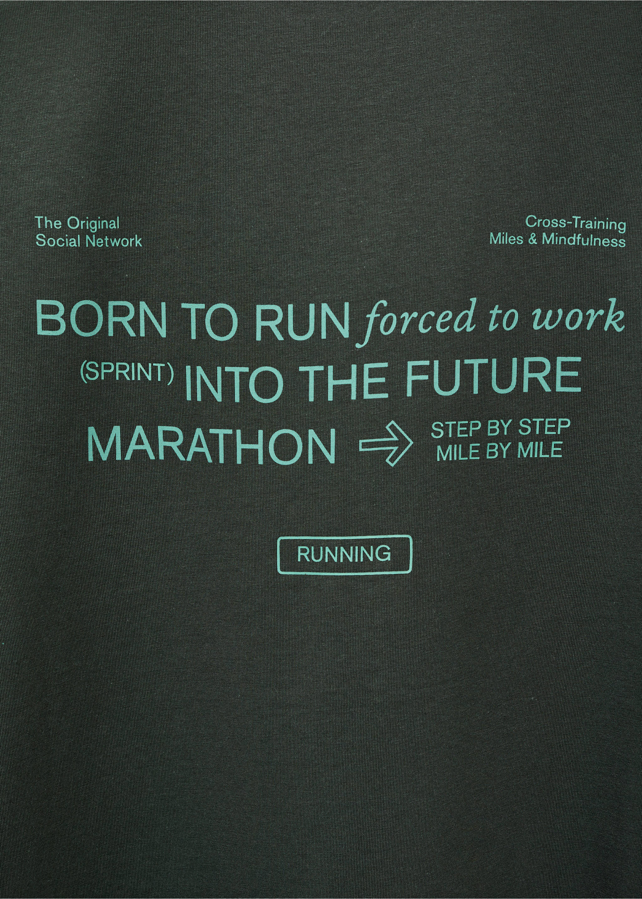 Printed cotton-blend T-shirt - Details of the article 0, Green. Ref: 17085799-00.