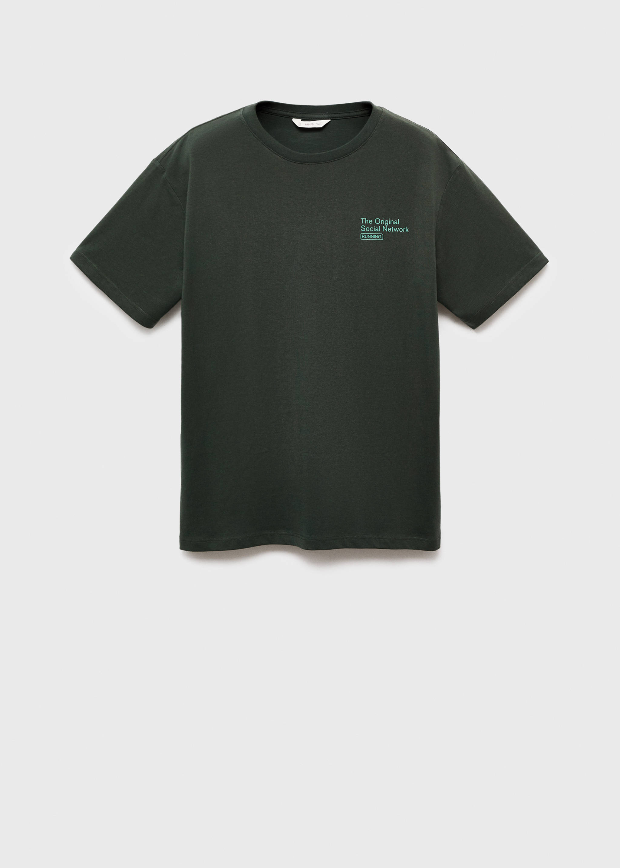 Printed cotton-blend T-shirt - Article without model