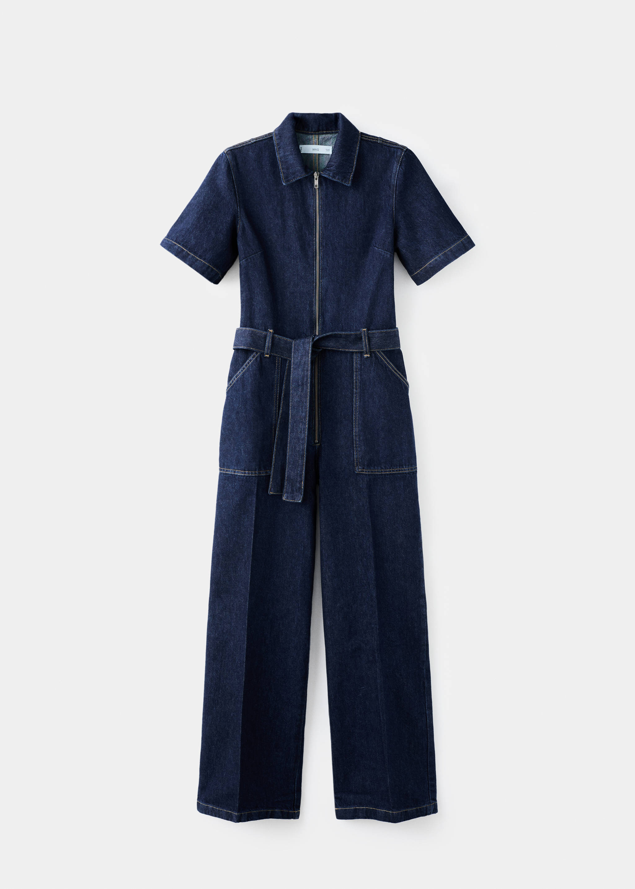 Jeans-Overall mit Gürtel - Artikel ohne Model