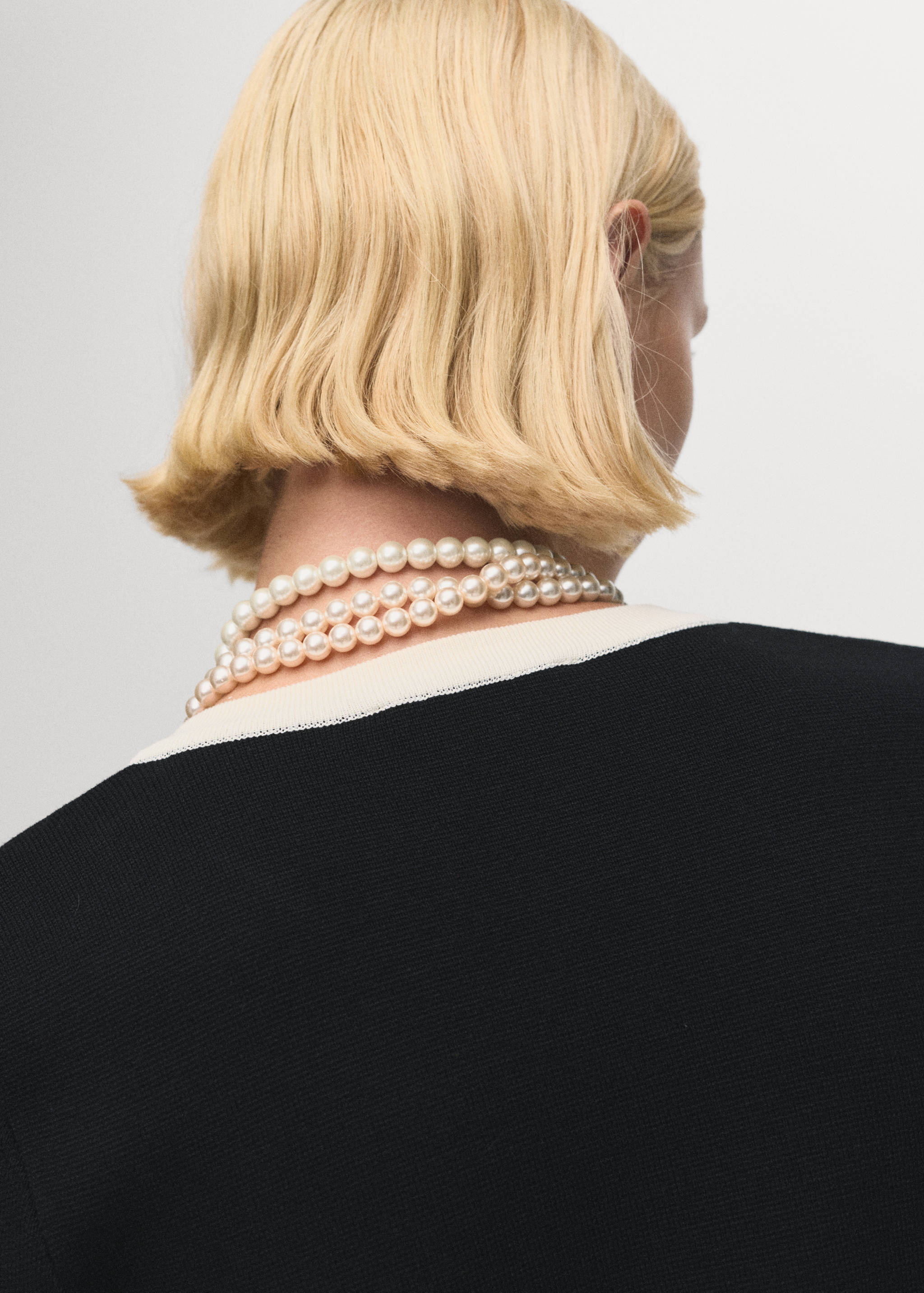 Kötött zakó kontrasztos szegéllyel - A termék adatai 6