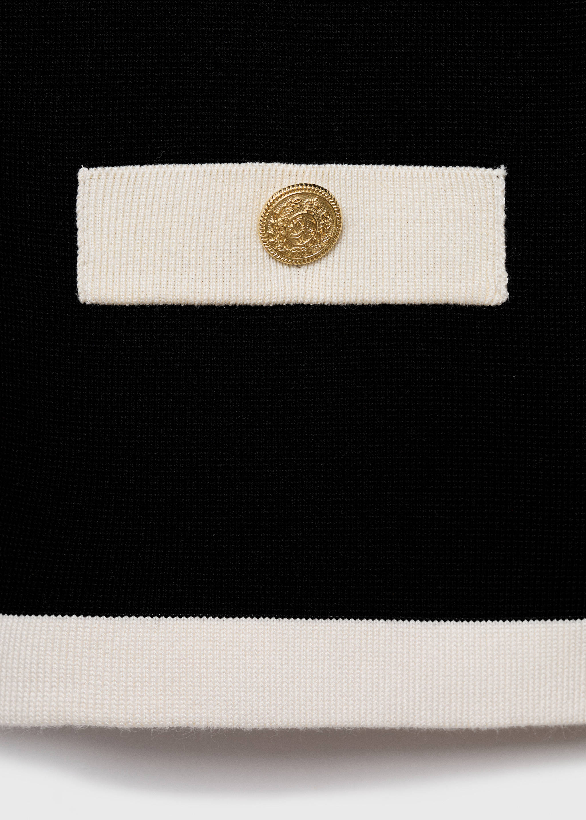 Kötött zakó kontrasztos szegéllyel - A termék adatai 0