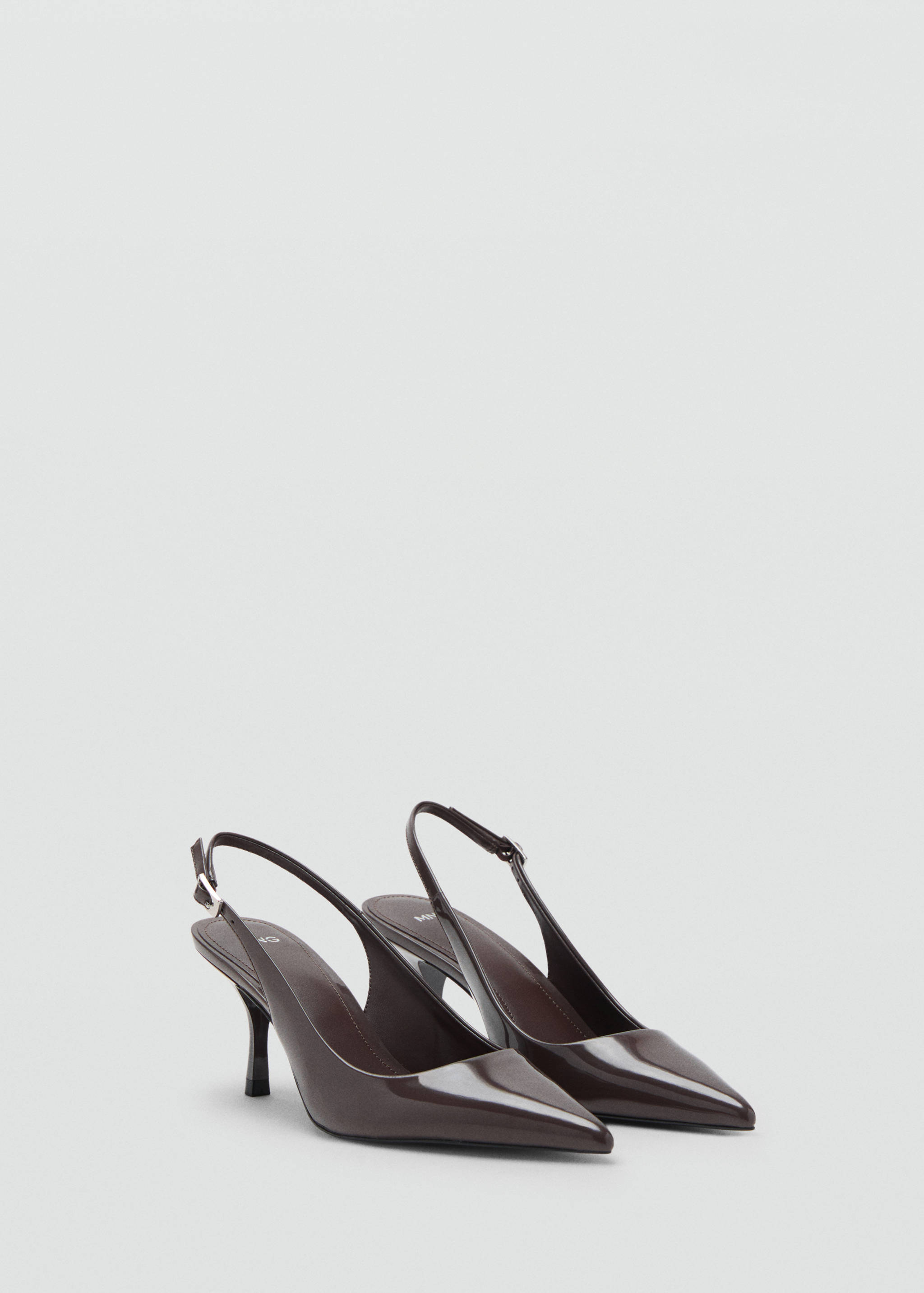 Patent heeled shoes - Medium plane