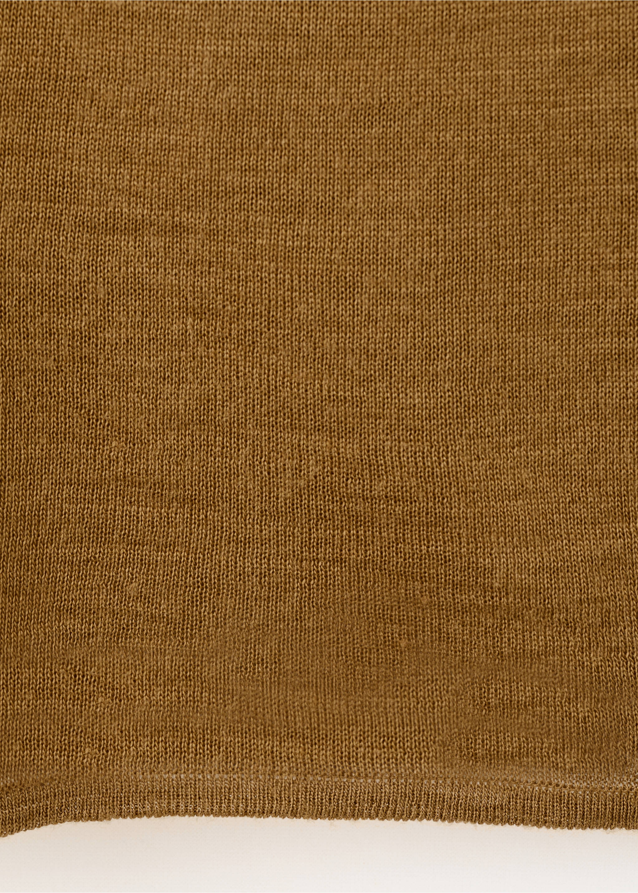 Wool-blend lace top - Details of the article 0, Ochre. Ref: 17085824-00.