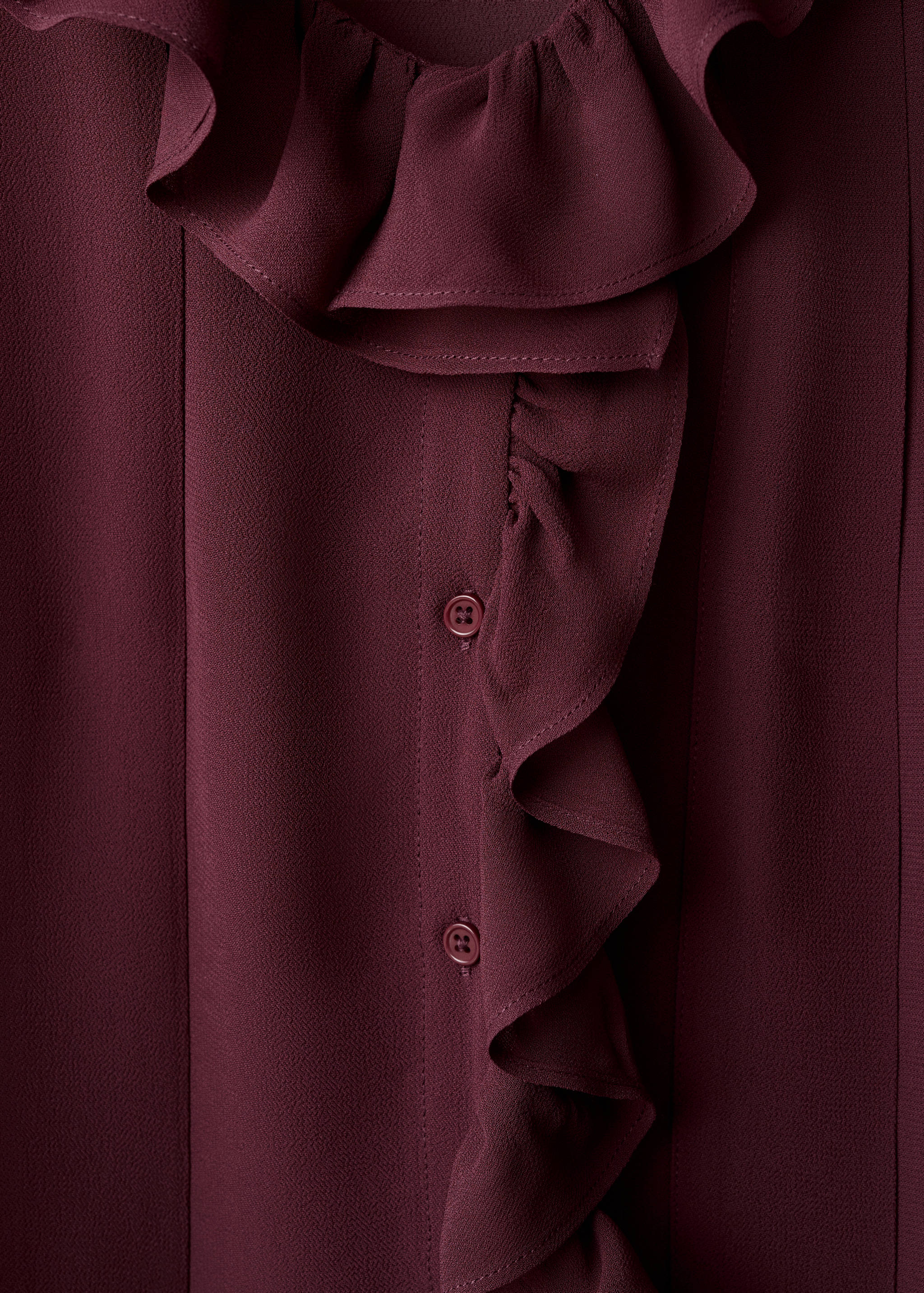 Blus med volanger i foulard-material - Detaljer om artikeln 8