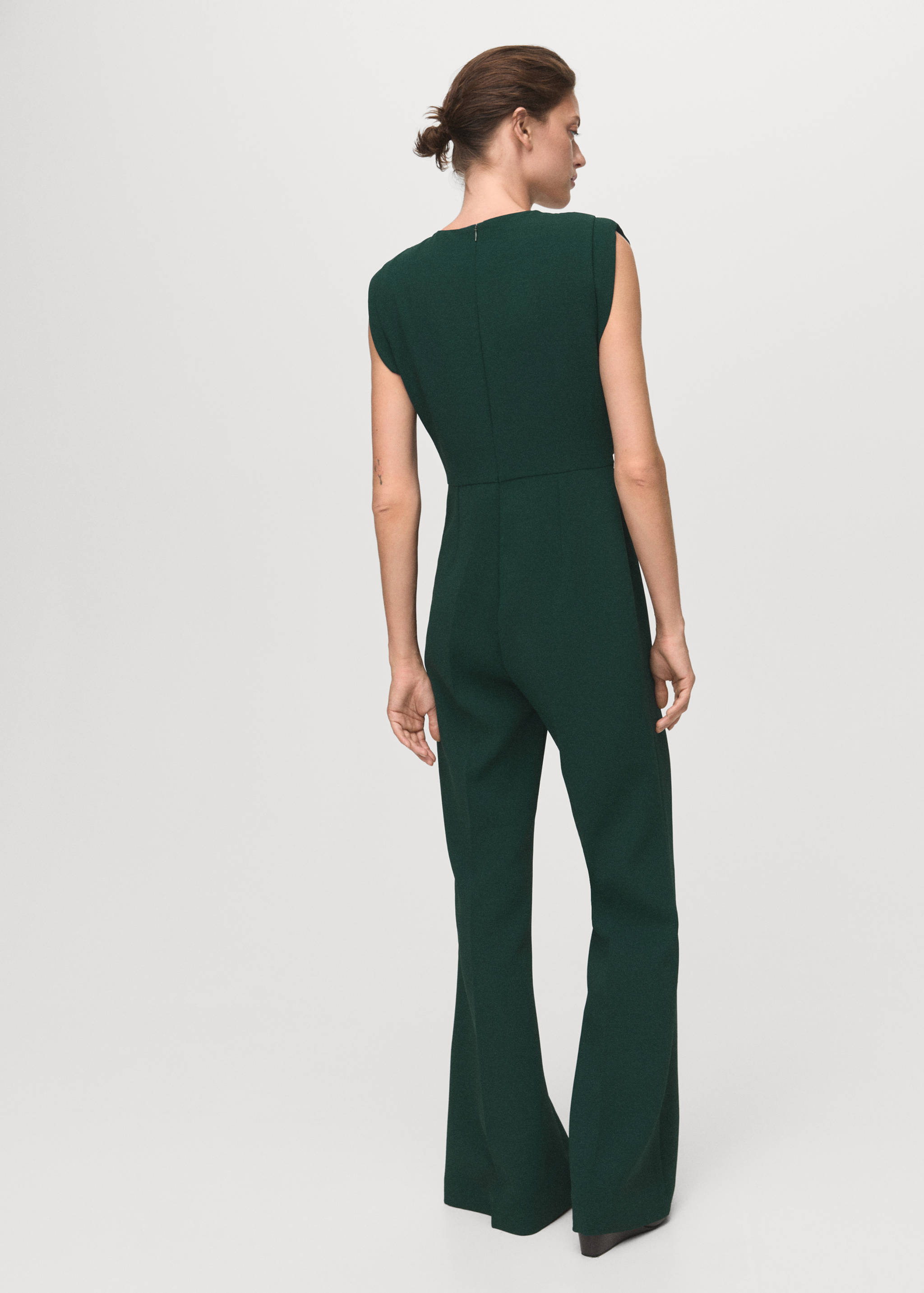 Ruched long jumpsuit - Reverse of the article