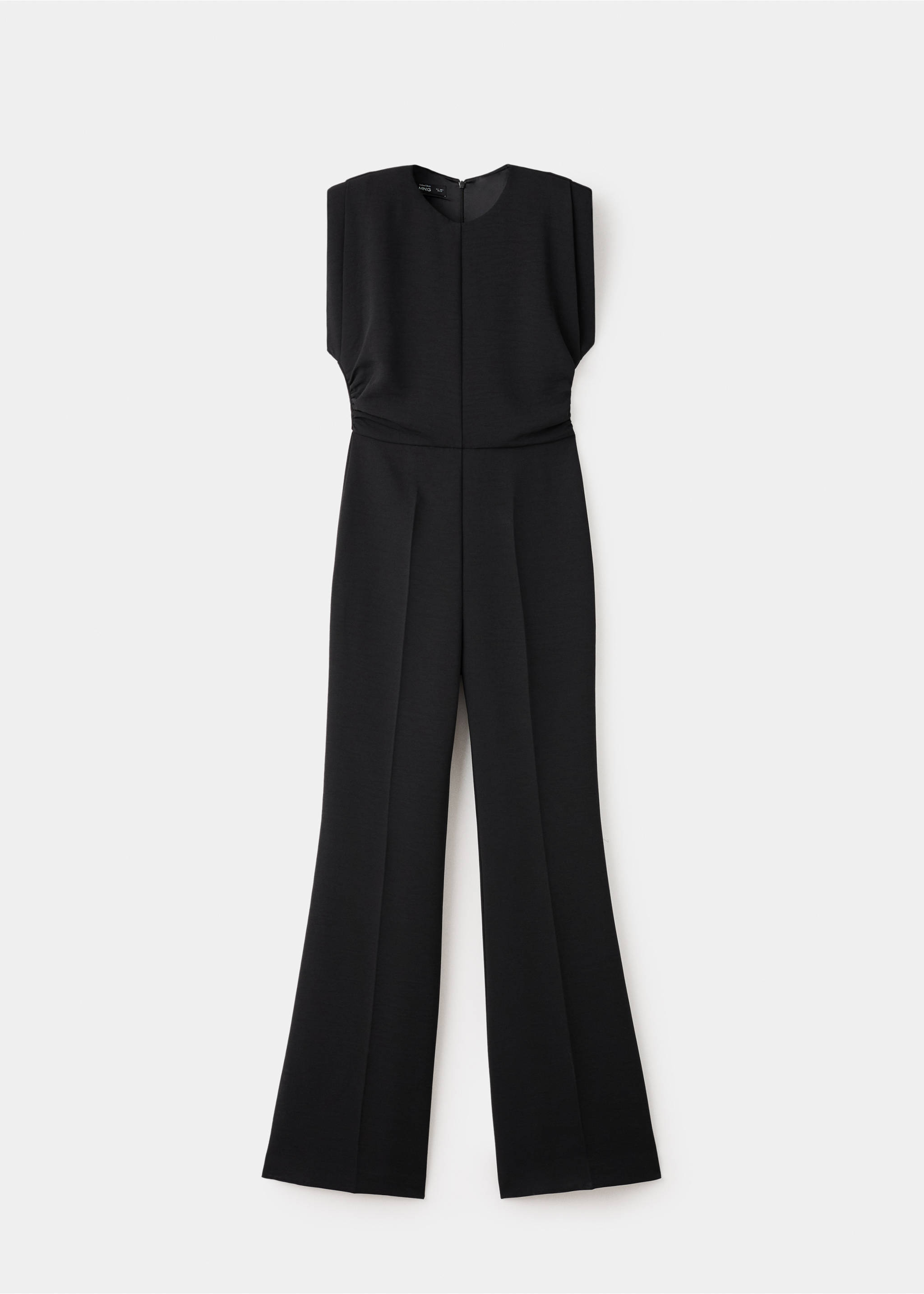 Ruched long jumpsuit - Article without model, Black. Ref: 17085829-00.