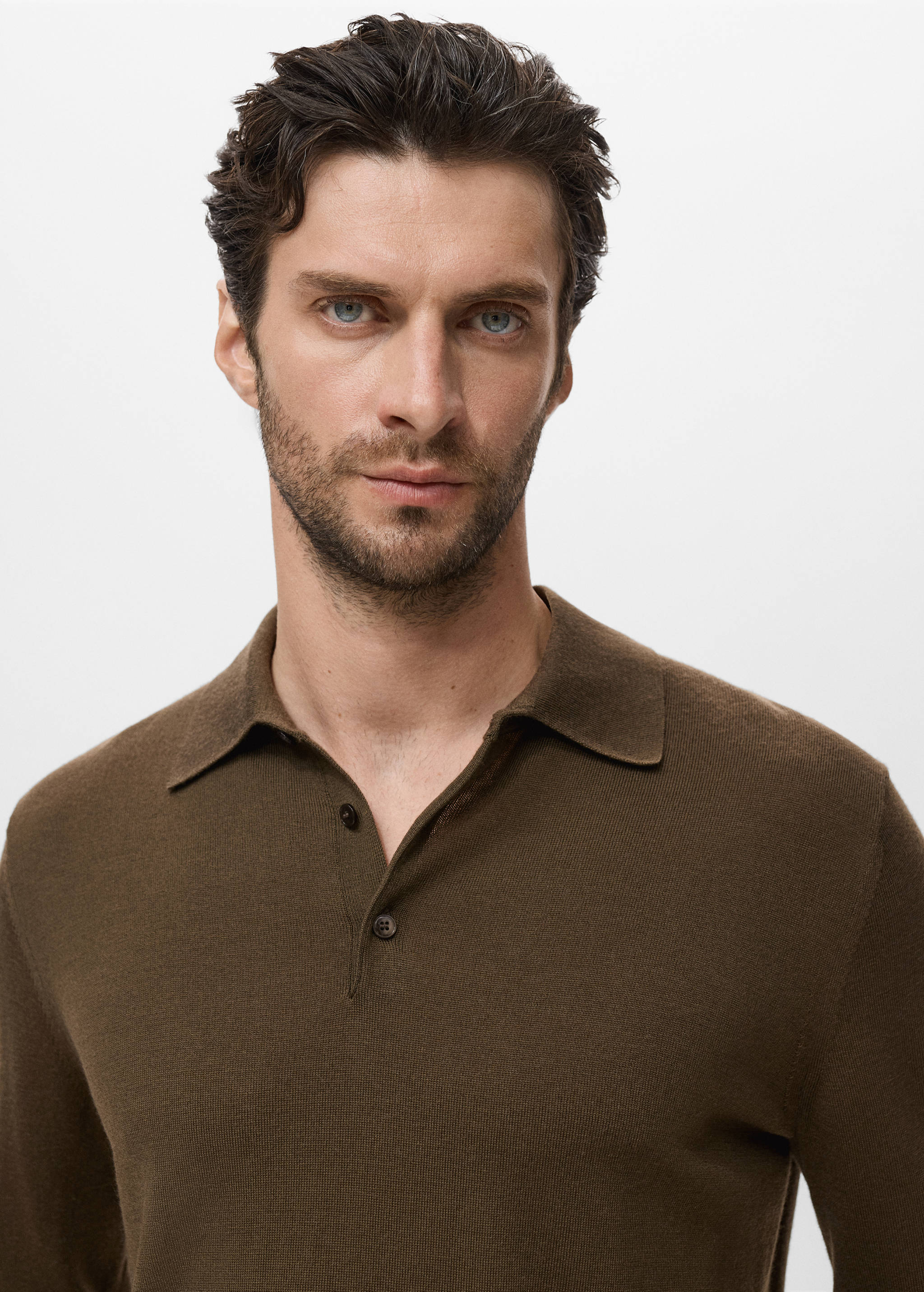 Polo svetr 100% merino vlna - Detail zboží 1