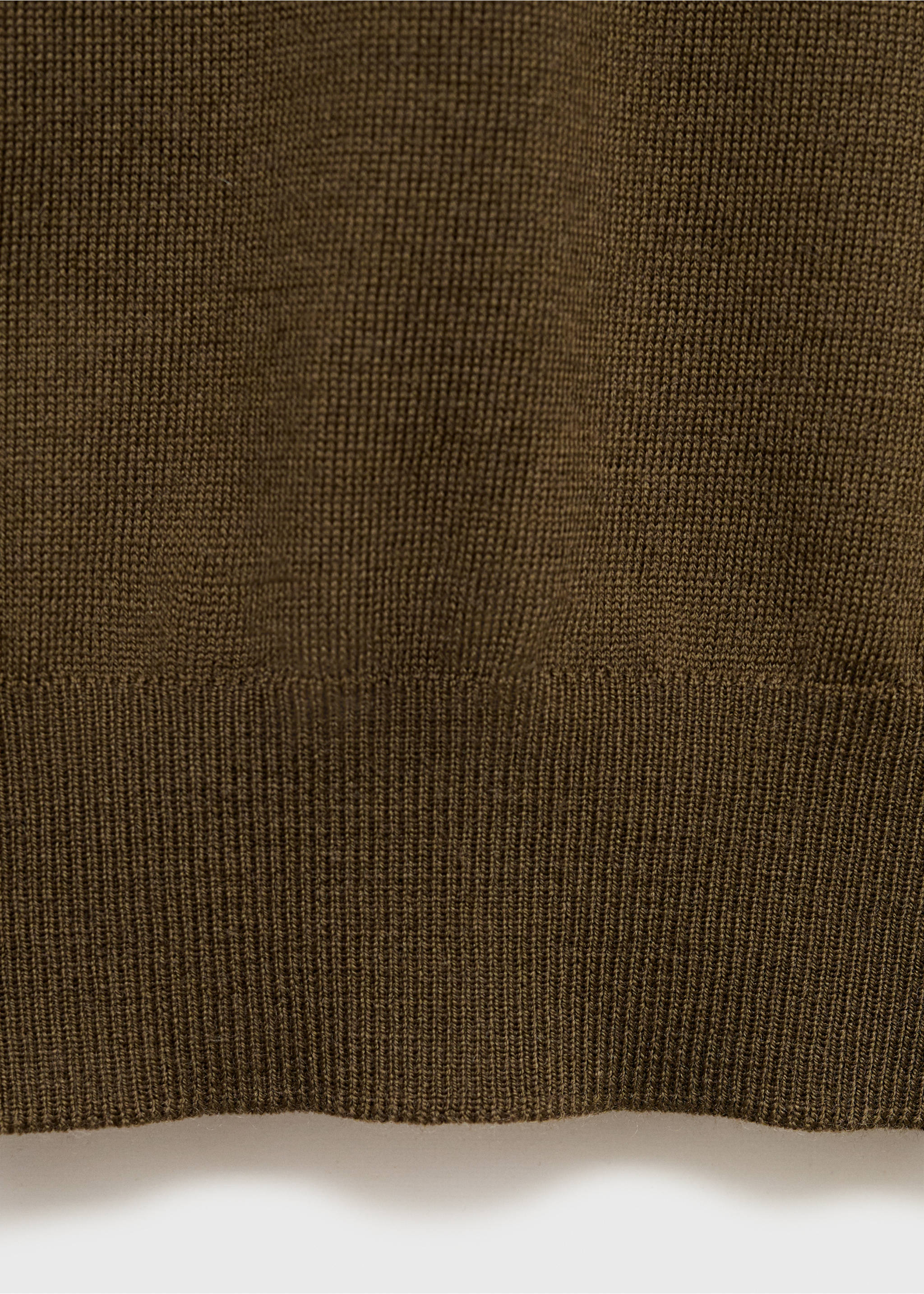 Polo svetr 100% merino vlna - Detail zboží 0, Olivová. Ref: 17085970-00.