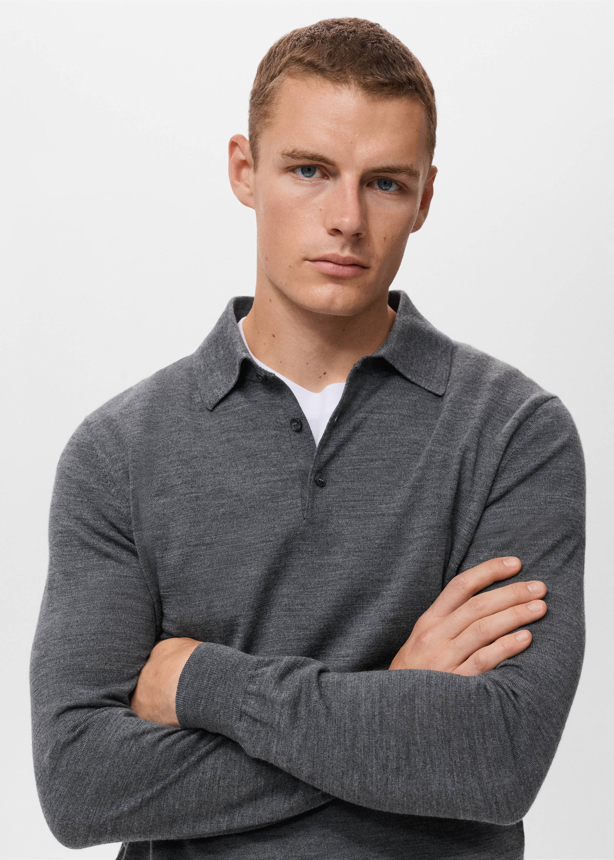 Polo svetr 100% merino vlna - Detail zboží 1