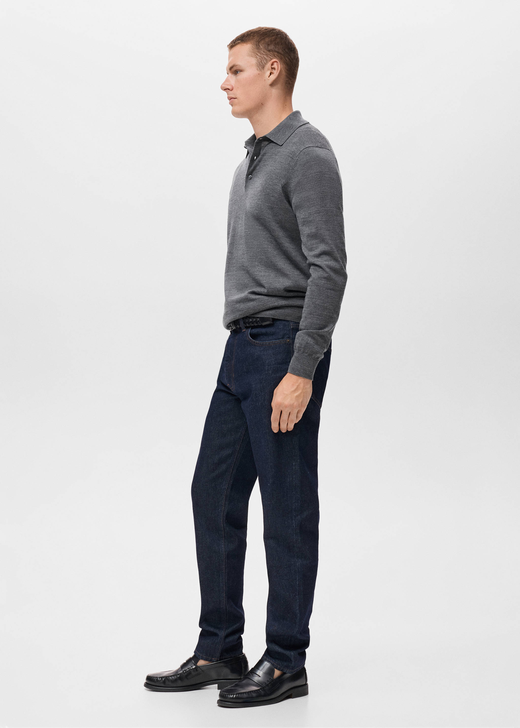 Polo svetr 100% merino vlna - Detail zboží 2