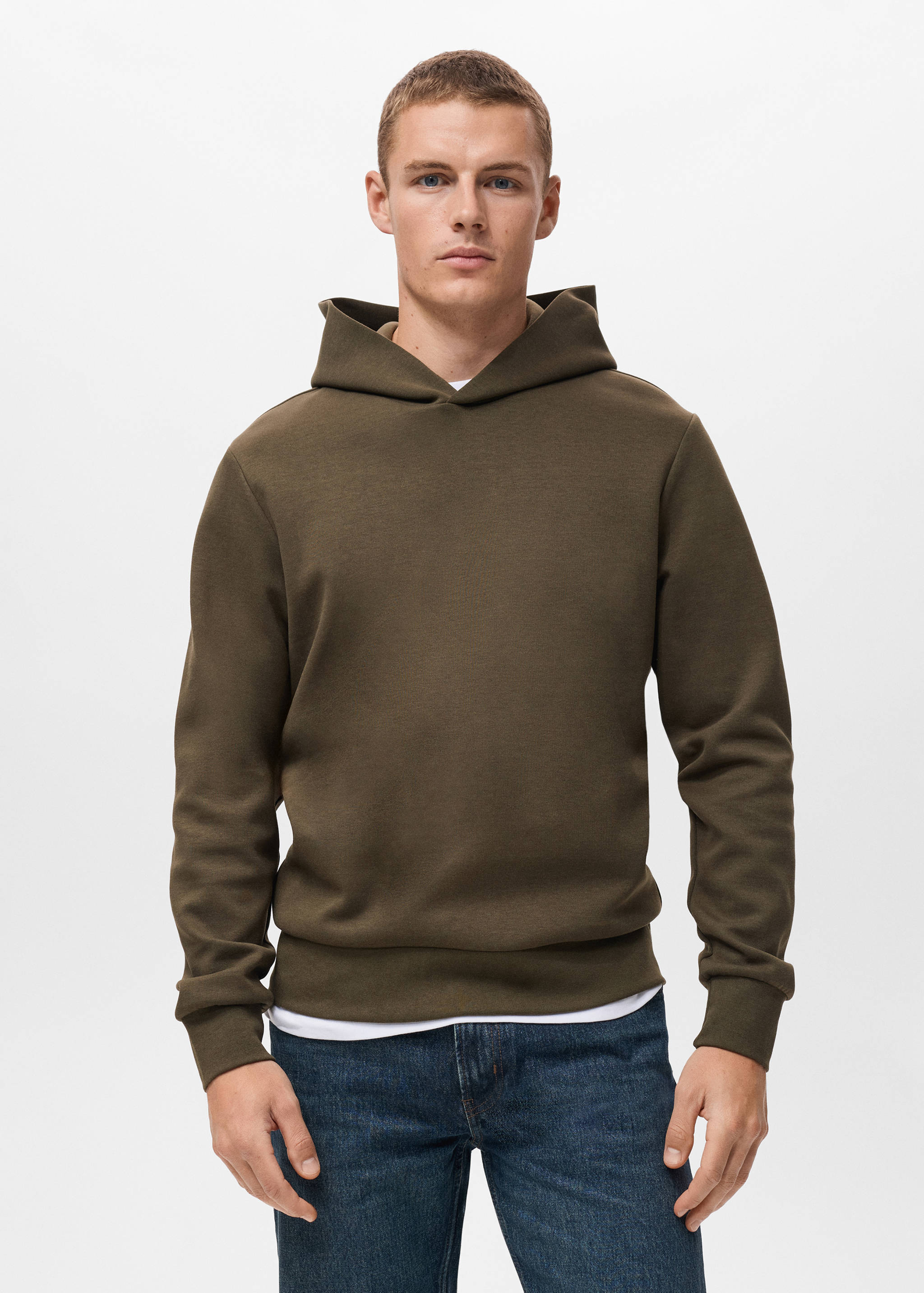 Sweat-shirt capuche regular-fit - Plan moyen