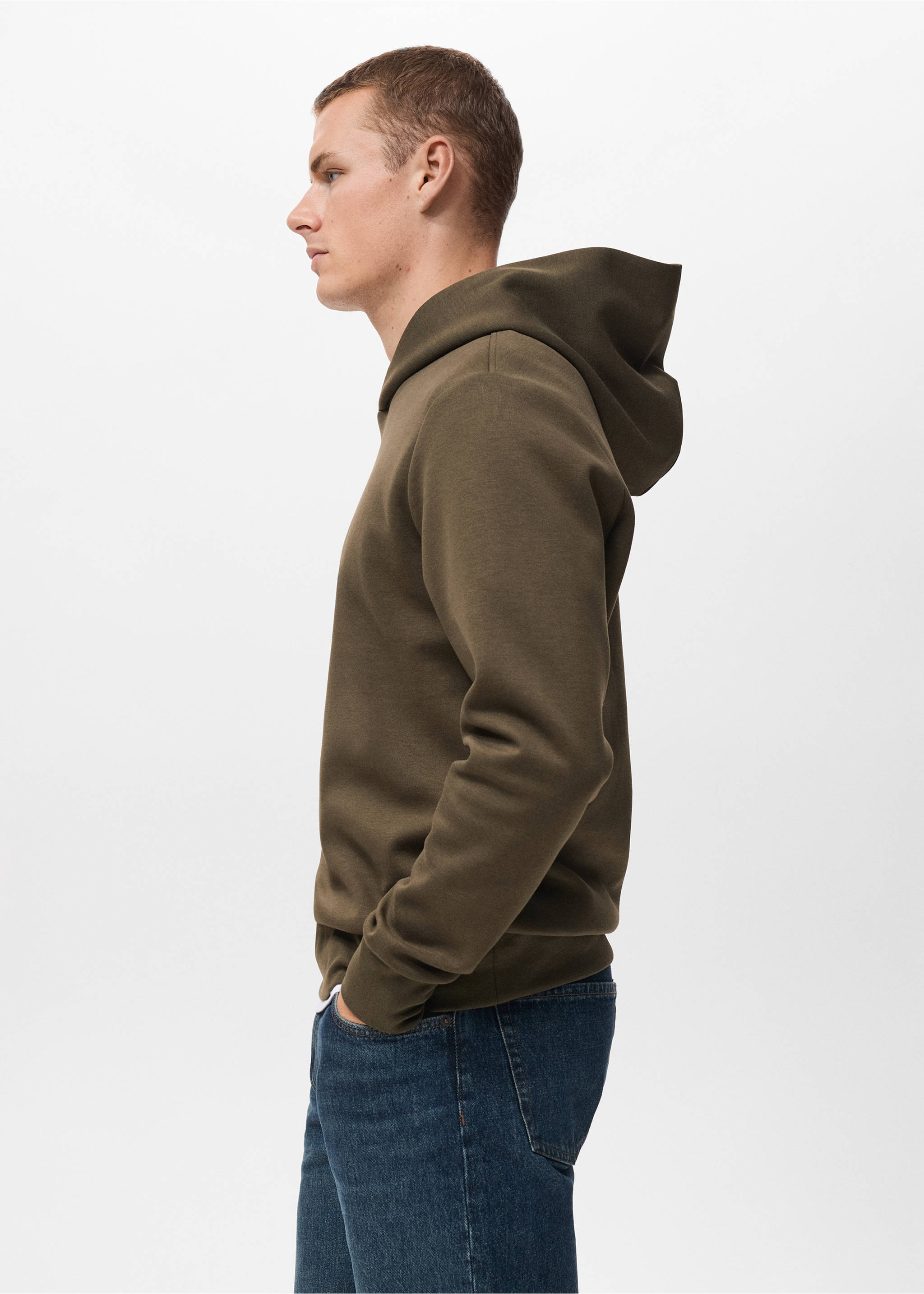 Sweat-shirt capuche regular-fit - Détail de l'article 2, Olive. Ref: 17085972-00.