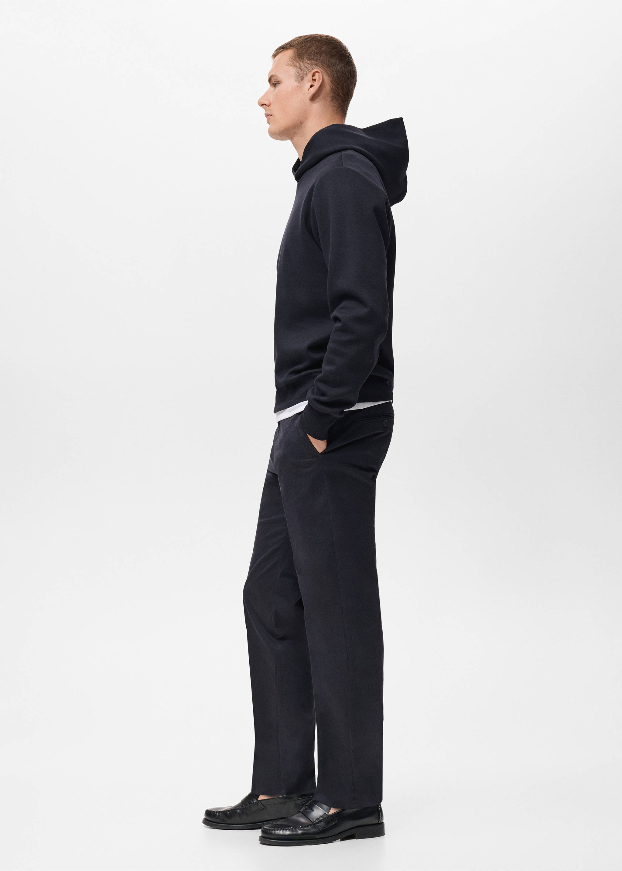Sweat-shirt capuche regular-fit - Détail de l'article 2, Bleu marine. Ref: 17085972-00.