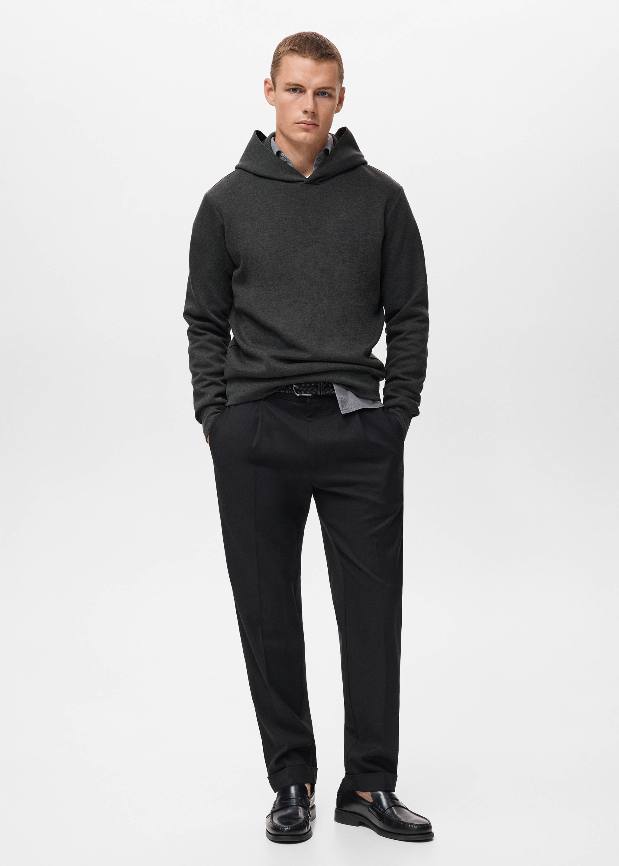 Sweat-shirt capuche regular-fit - Plan général