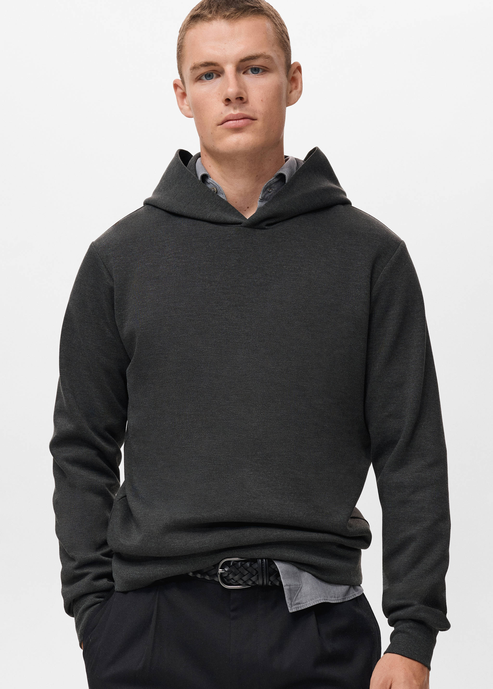 Sweat-shirt capuche regular-fit - Plan moyen