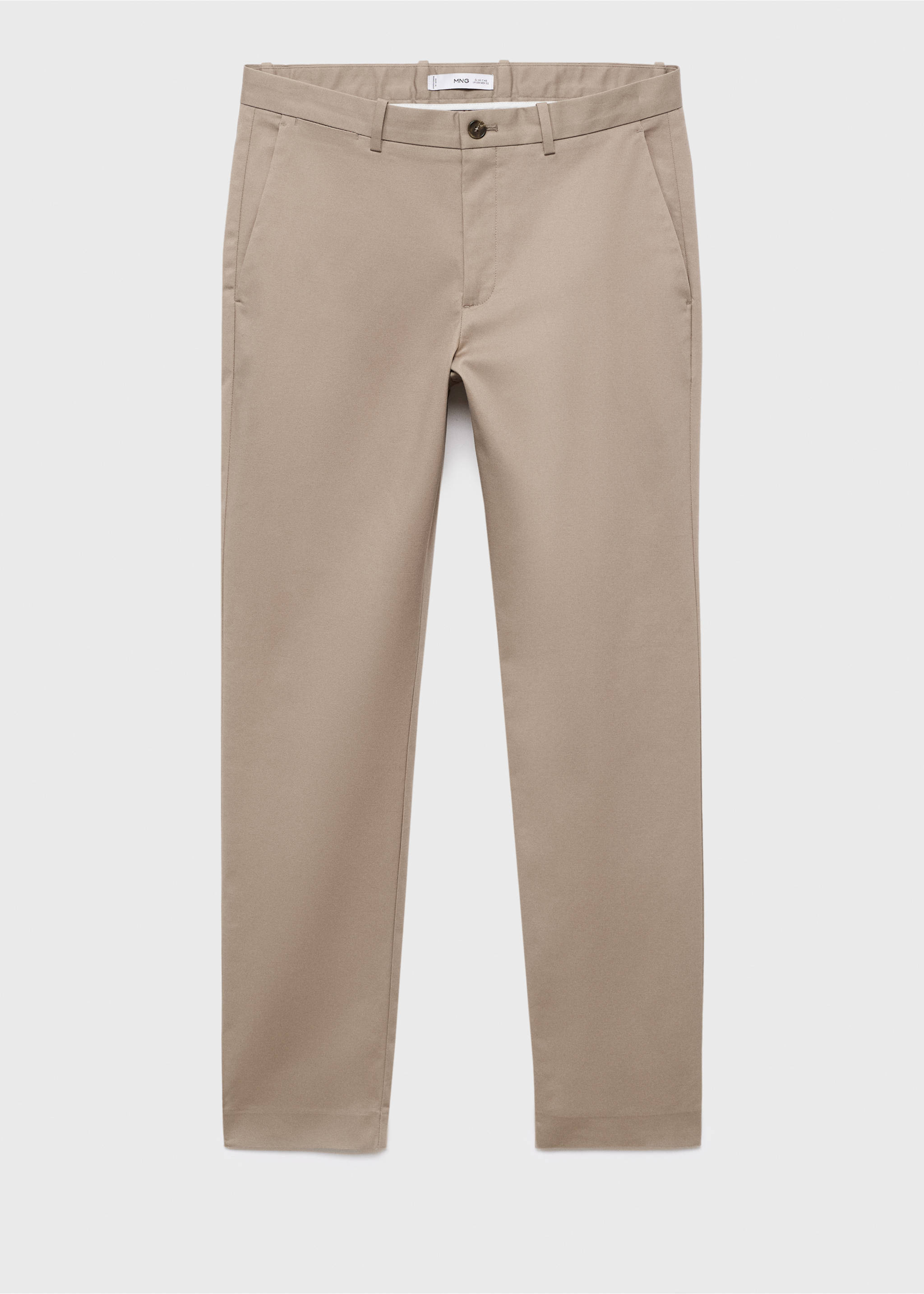 Dublino slim-fit chino trousers - Article without model, Beige. Ref: 17085973-00.