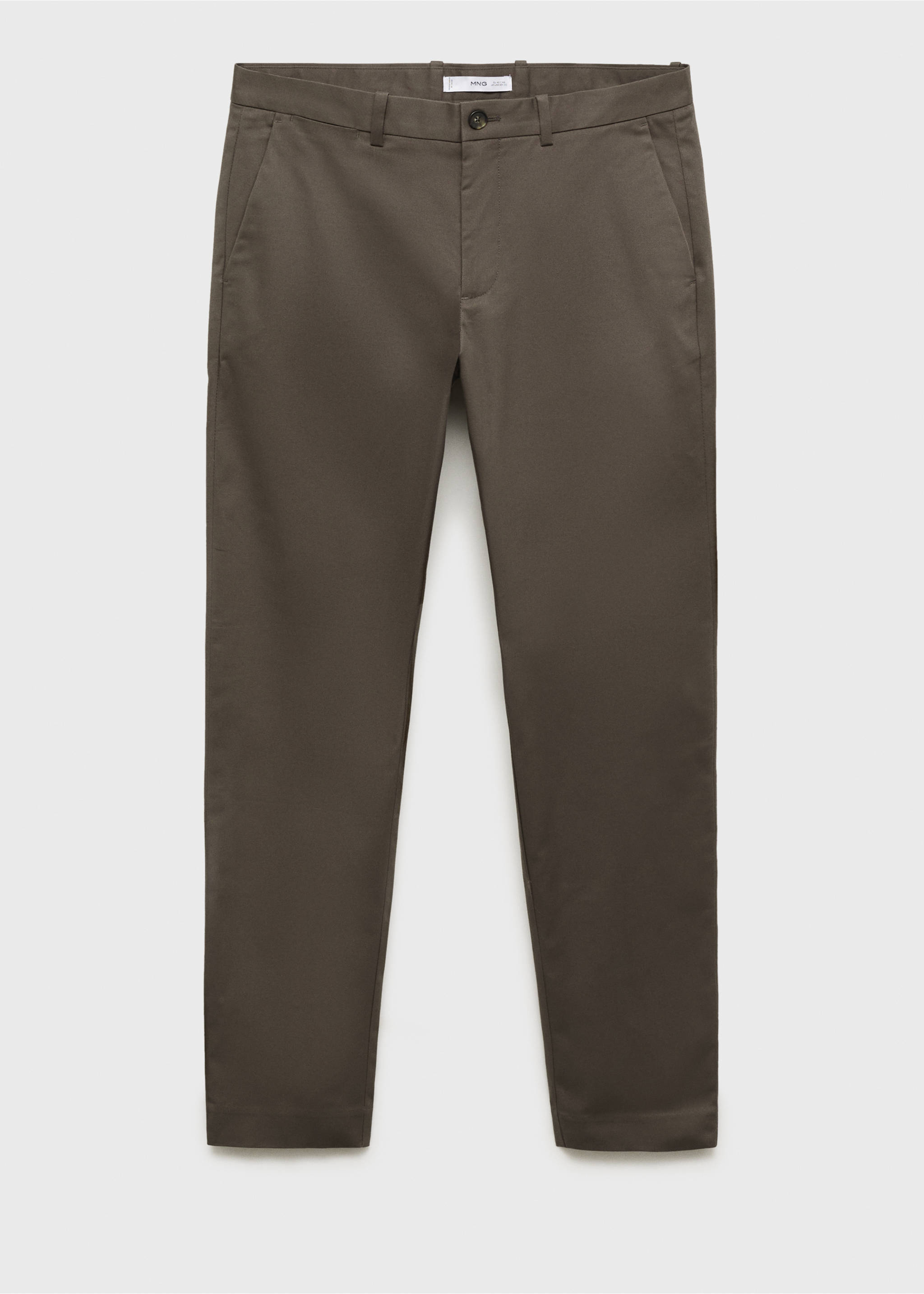 Dublino slim-fit chino trousers - Article without model, Chocolate. Ref: 17085973-00.