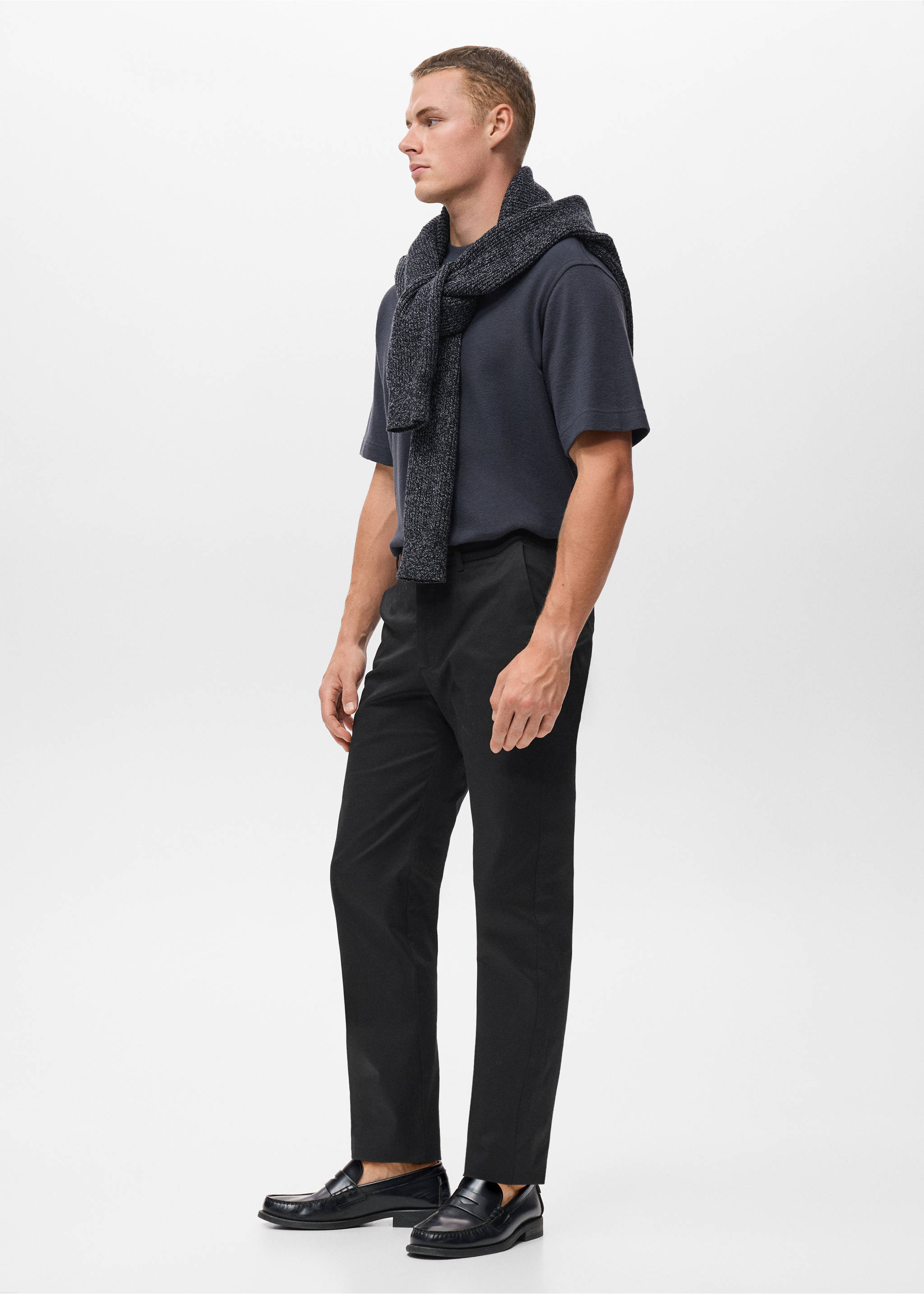 Pantalón Dublino chino slim fit - Detalle del artículo 2, Negro. Ref: 17085973-00.